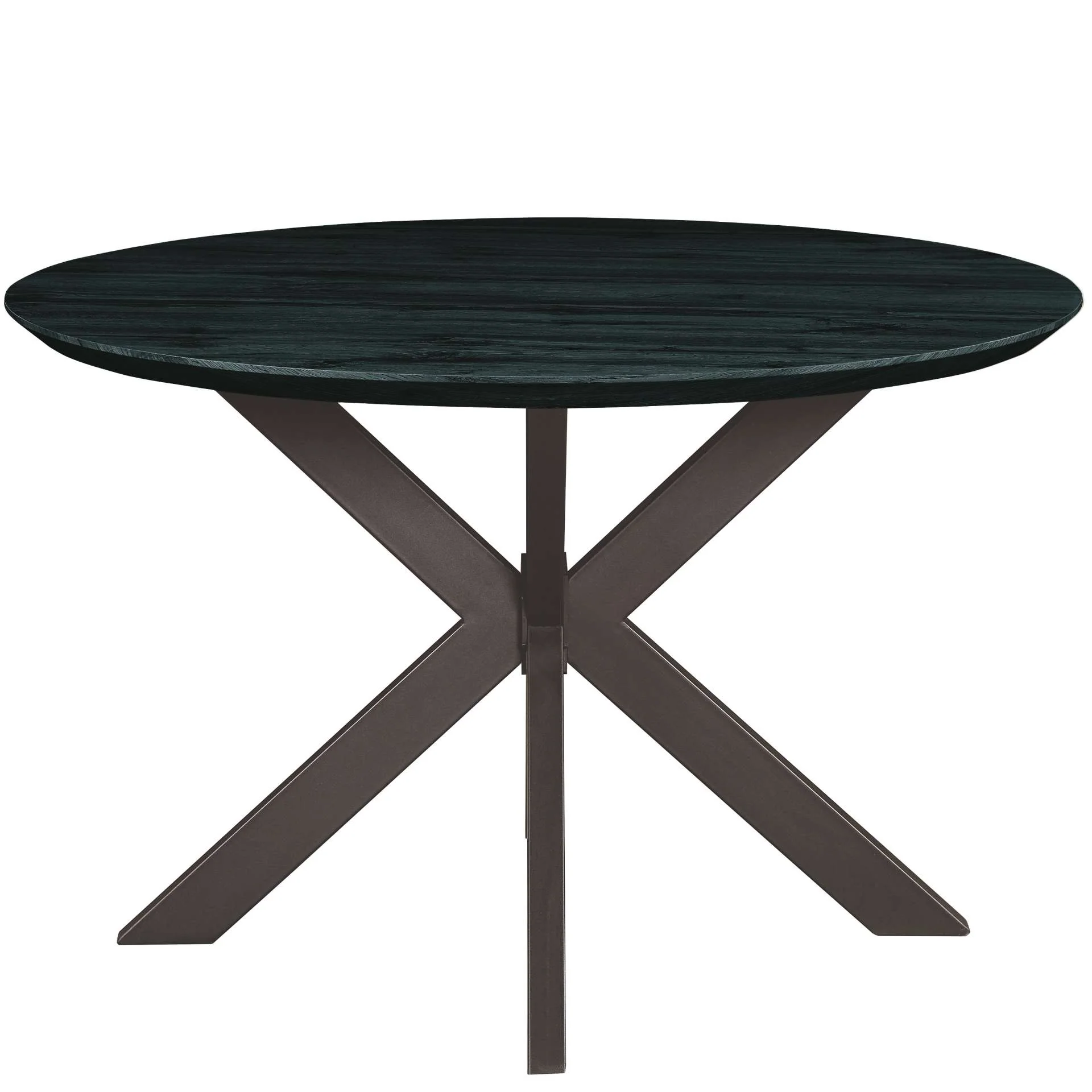Leisuremod Ravenna Mid-Century Modern 5-Piece Metal Dining Set with 4 Stackable Plastic Chairs - Image 124