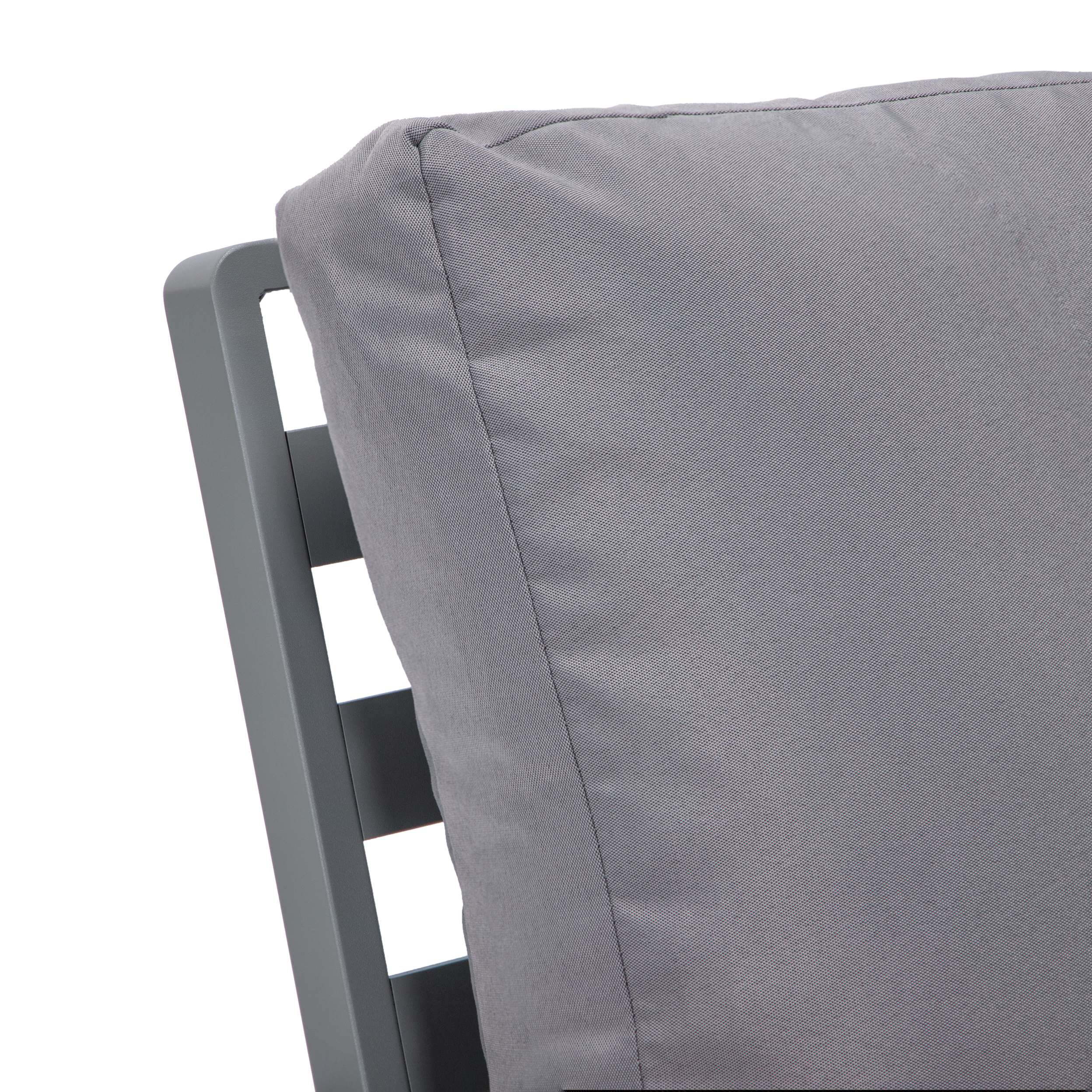 LeisureMod Walbrooke Modern 3-Piece Outdoor Patio Set with Grey Aluminum Frame - Image 37