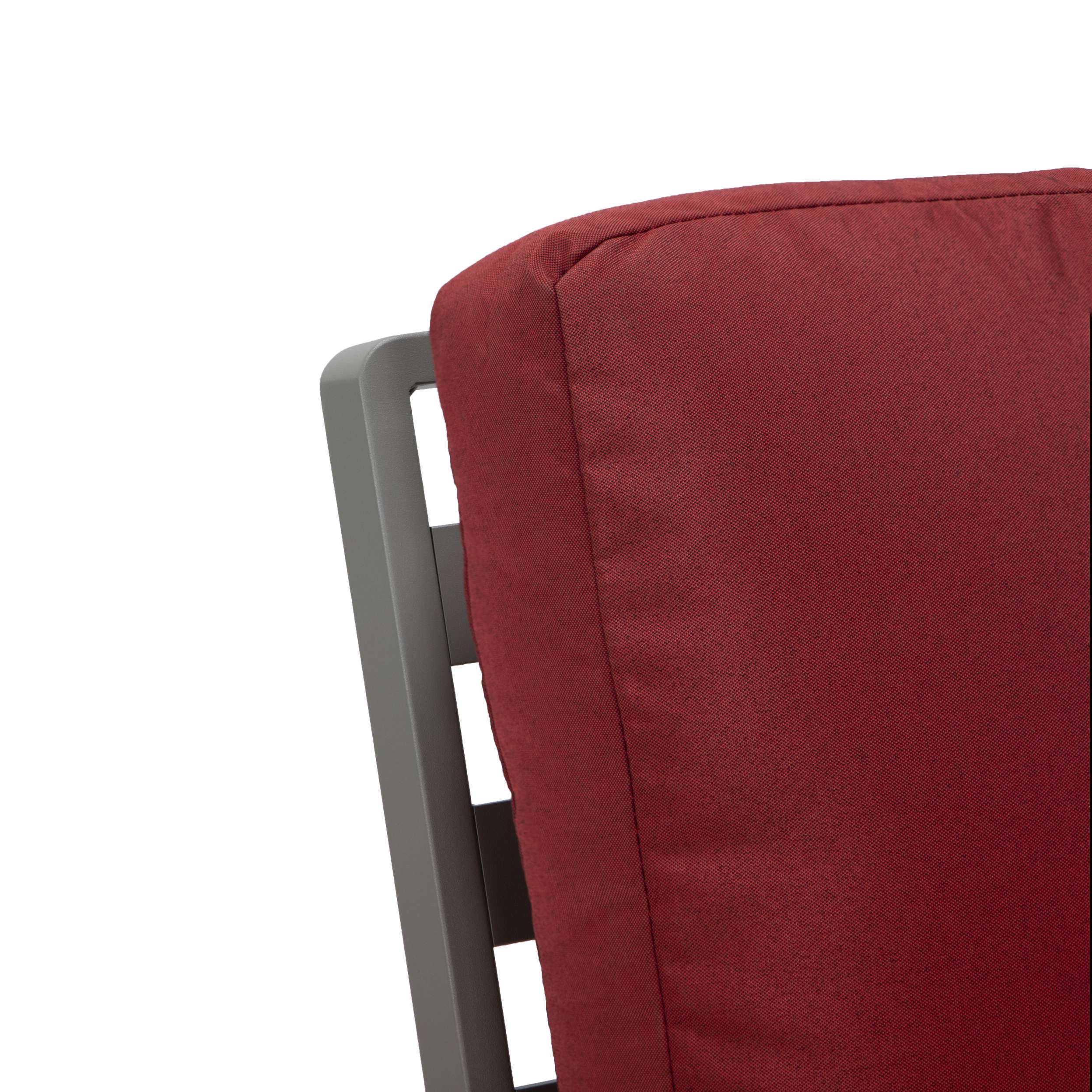 LeisureMod Walbrooke Modern Grey Patio Conversation With Square Fire Pit & Tank Holder - Image 70