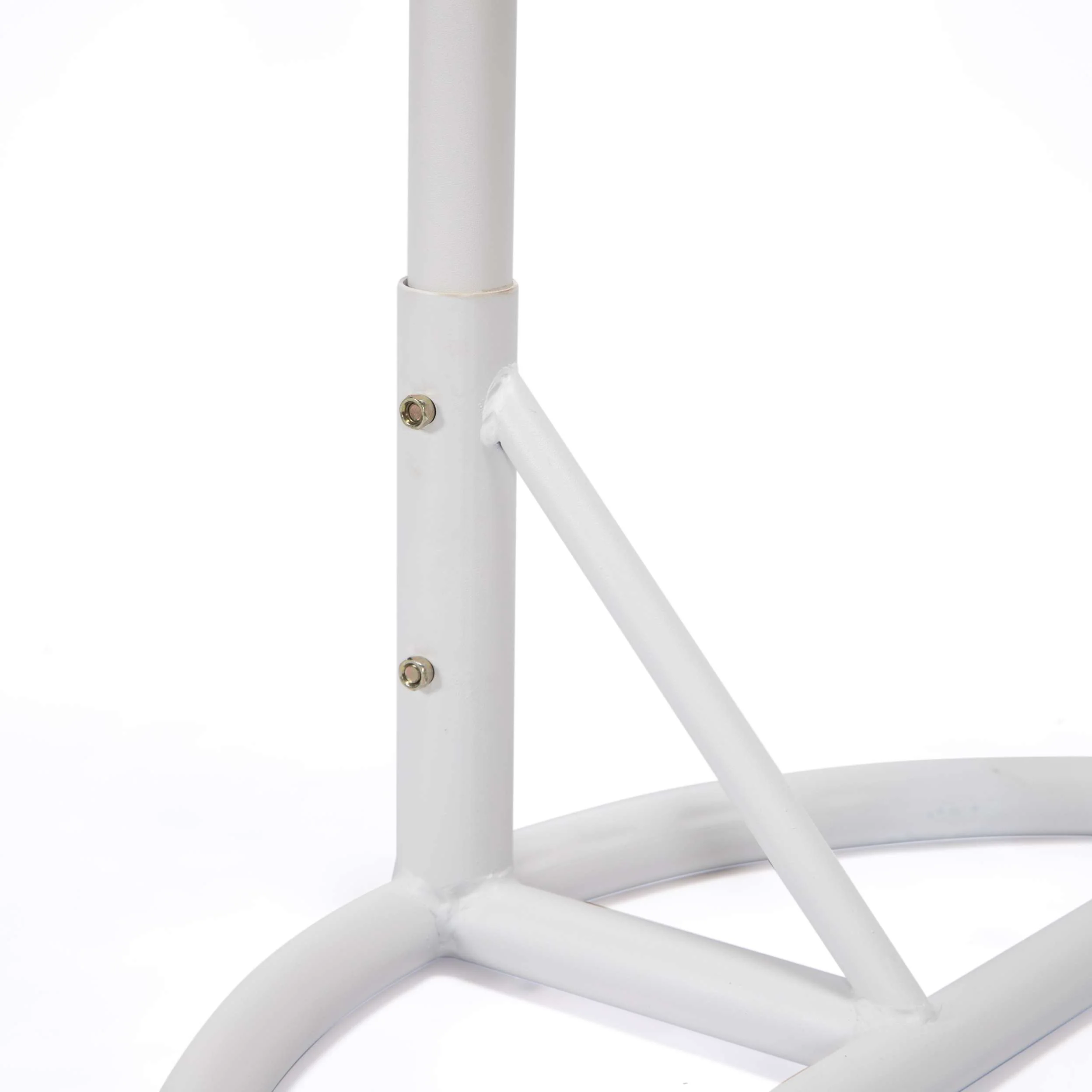 LeisureMod White Wicker Hanging Egg Swing Chair - Image 60