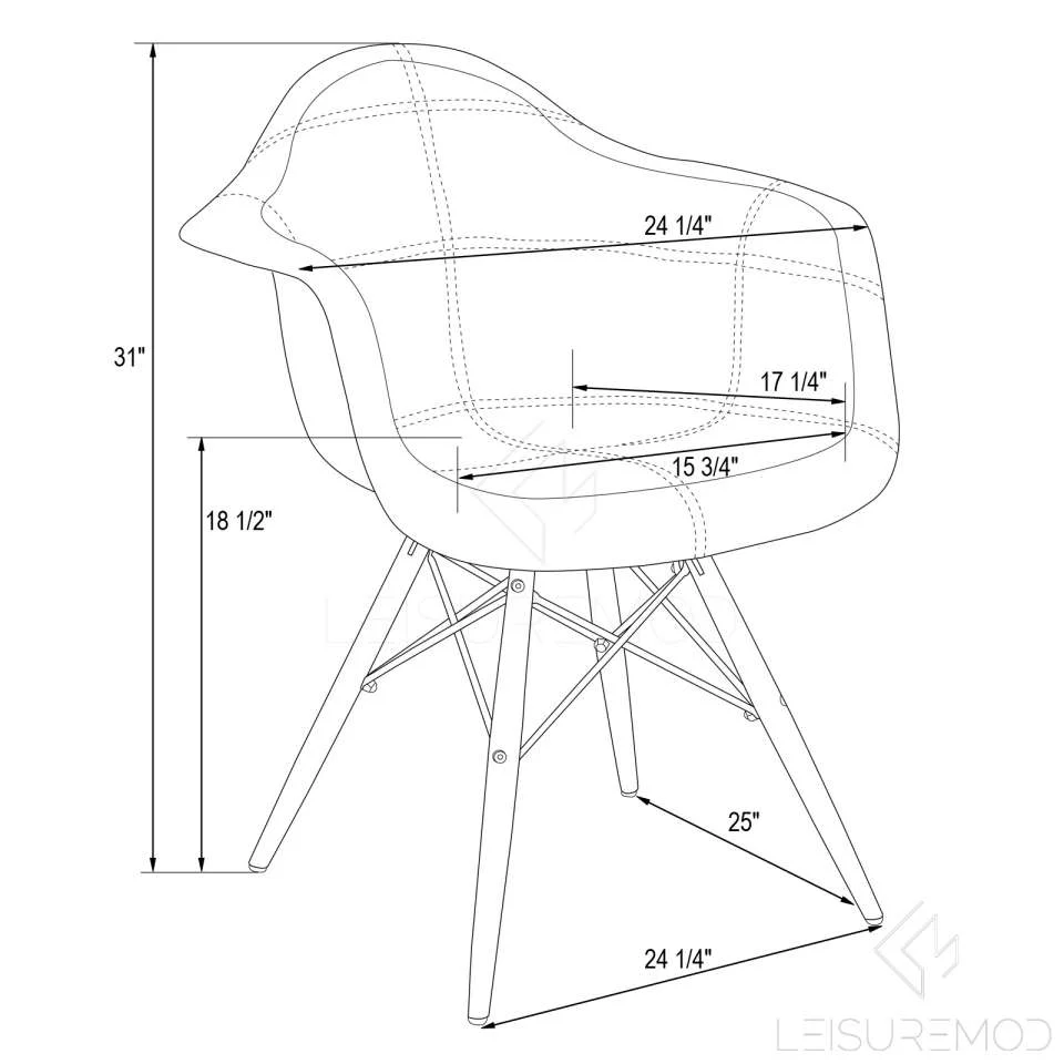 LeisureMod Willow Velvet Eiffel Metal Base Accent Chair - WM24VPR - Image 5