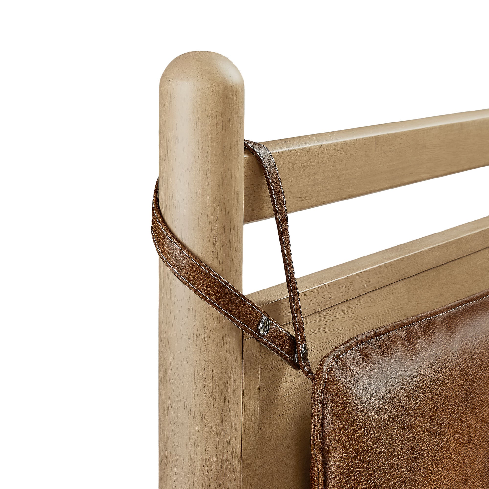 Leni Full Size Vegan Leather and Wood Platform Bed Frame by Modway - Image 5
