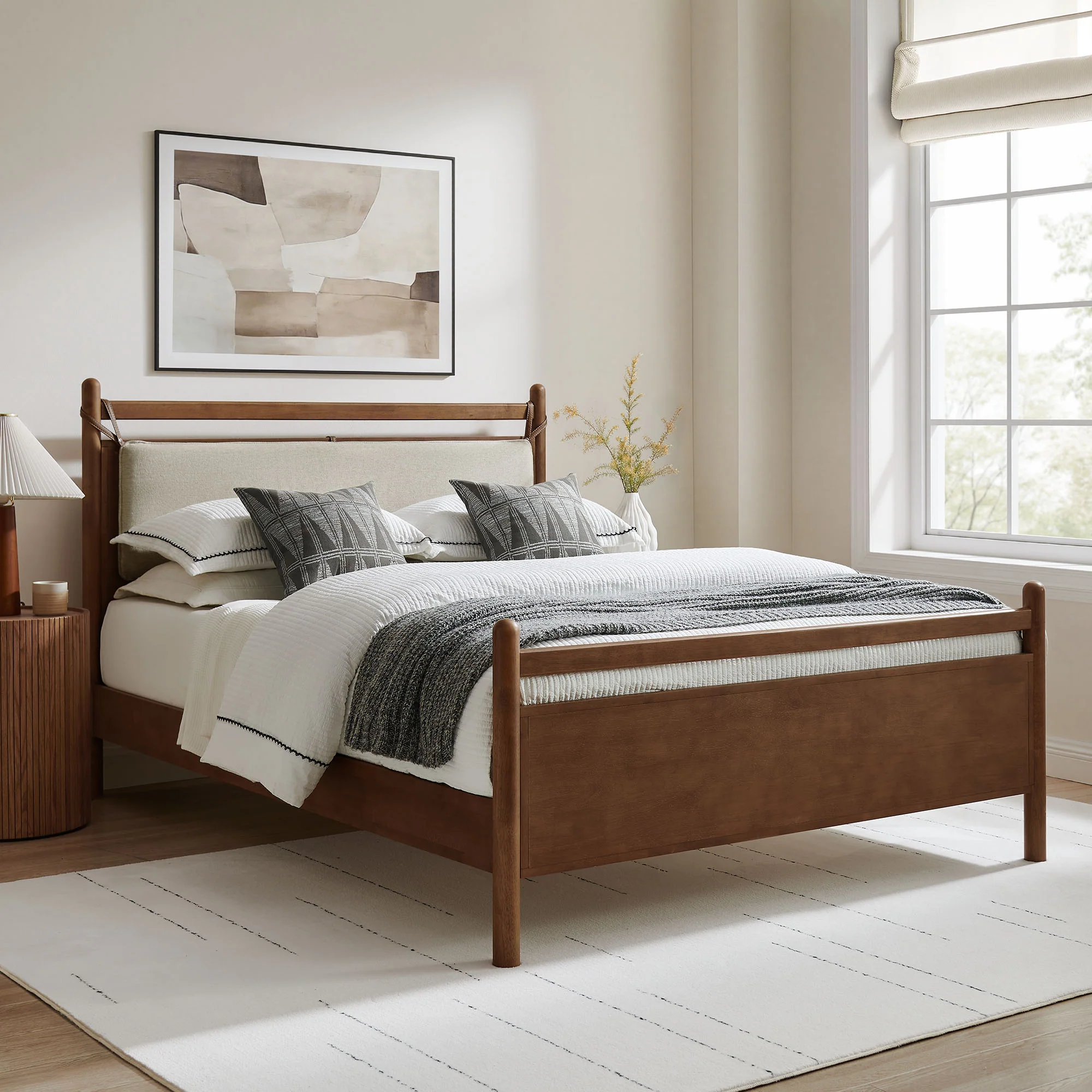 Leni King Size Wood Platform Bed Frame by Modway - Image 17