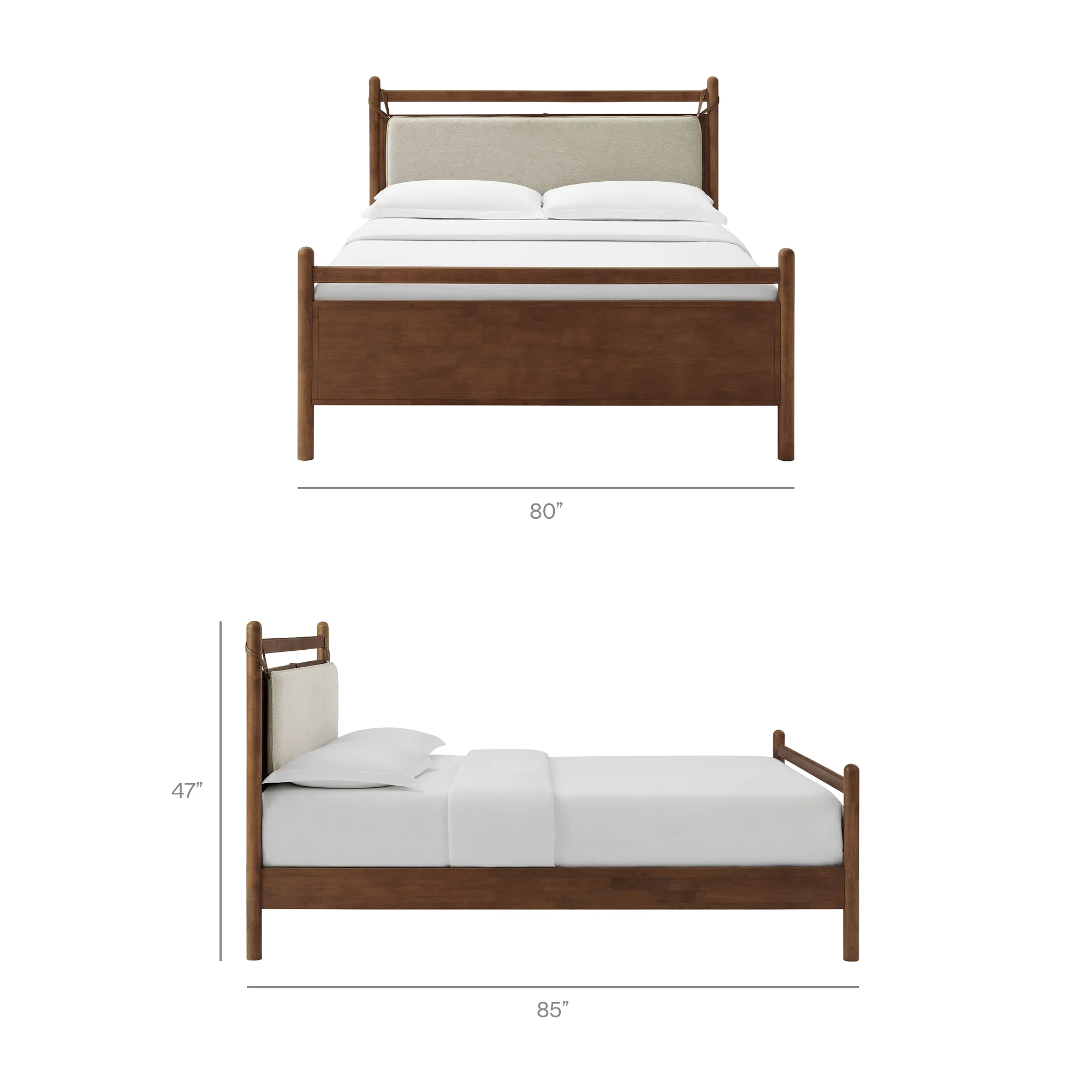 Leni King Size Wood Platform Bed Frame by Modway - Image 20