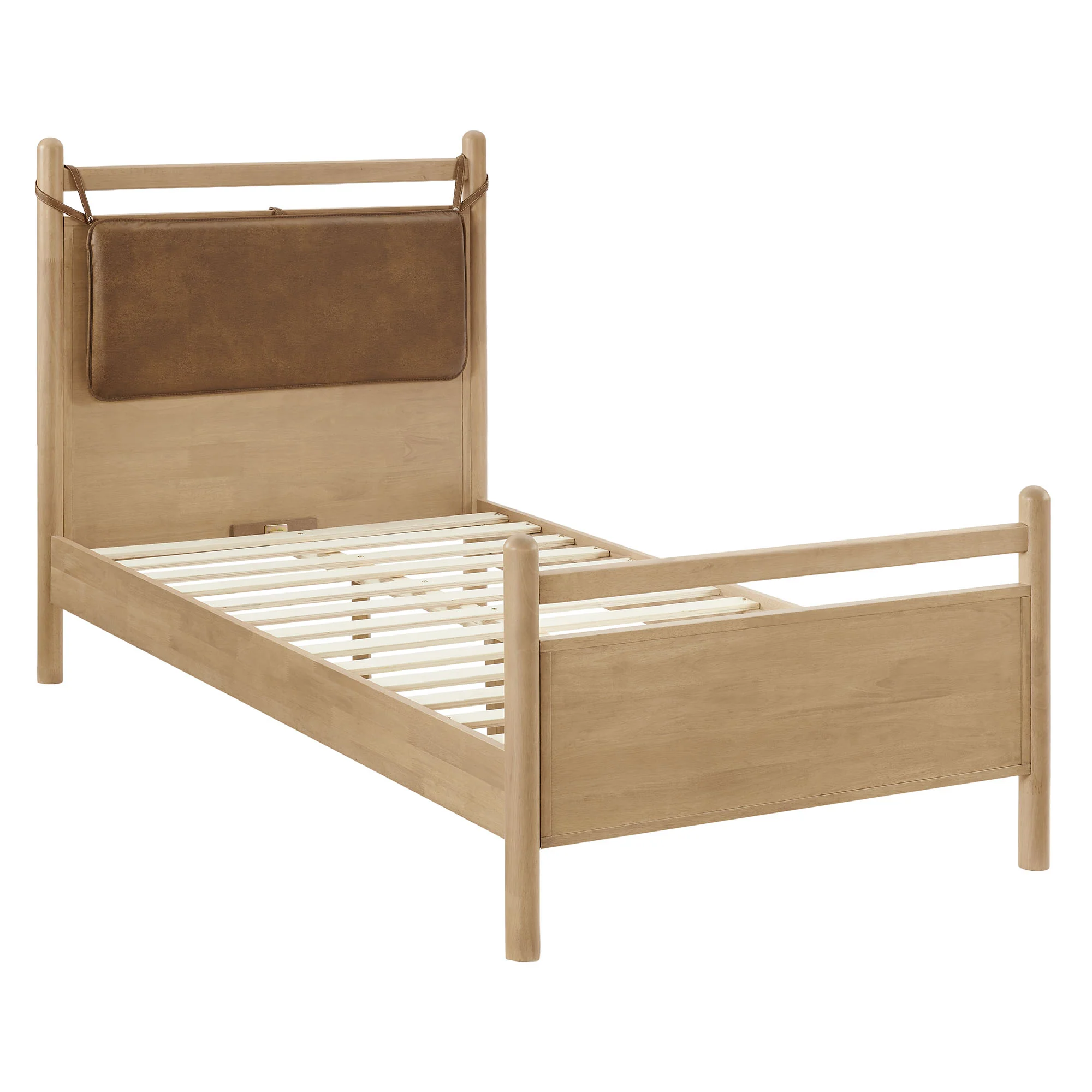 Leni Twin Size Vegan Leather and Wood Platform Bed Frame by Modway - Image 2