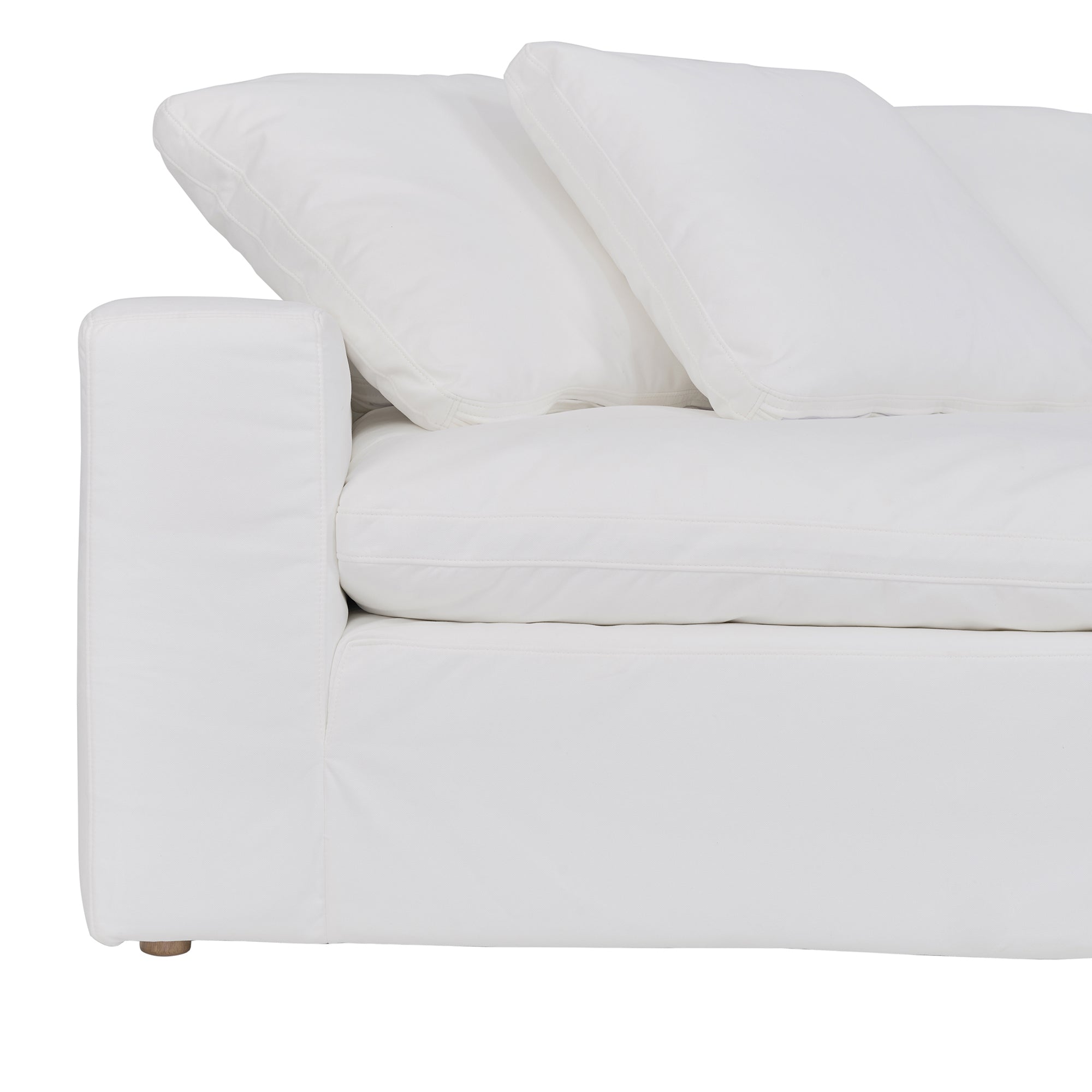 Liberty 96.5" Upholstered Sofa in Slate Gray By Armen Living - Image 14