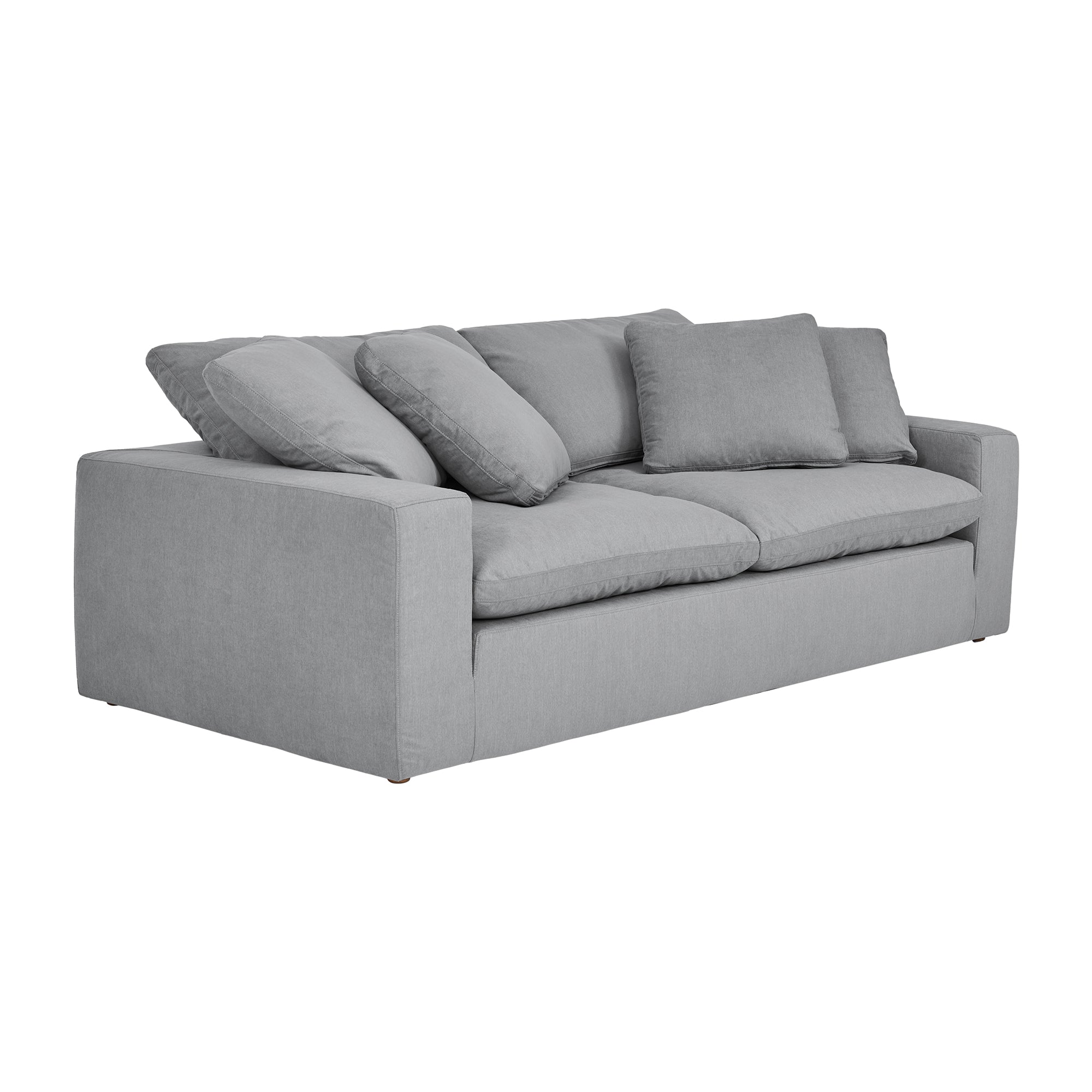Liberty 96.5" Upholstered Sofa in Slate Gray By Armen Living - Image 3