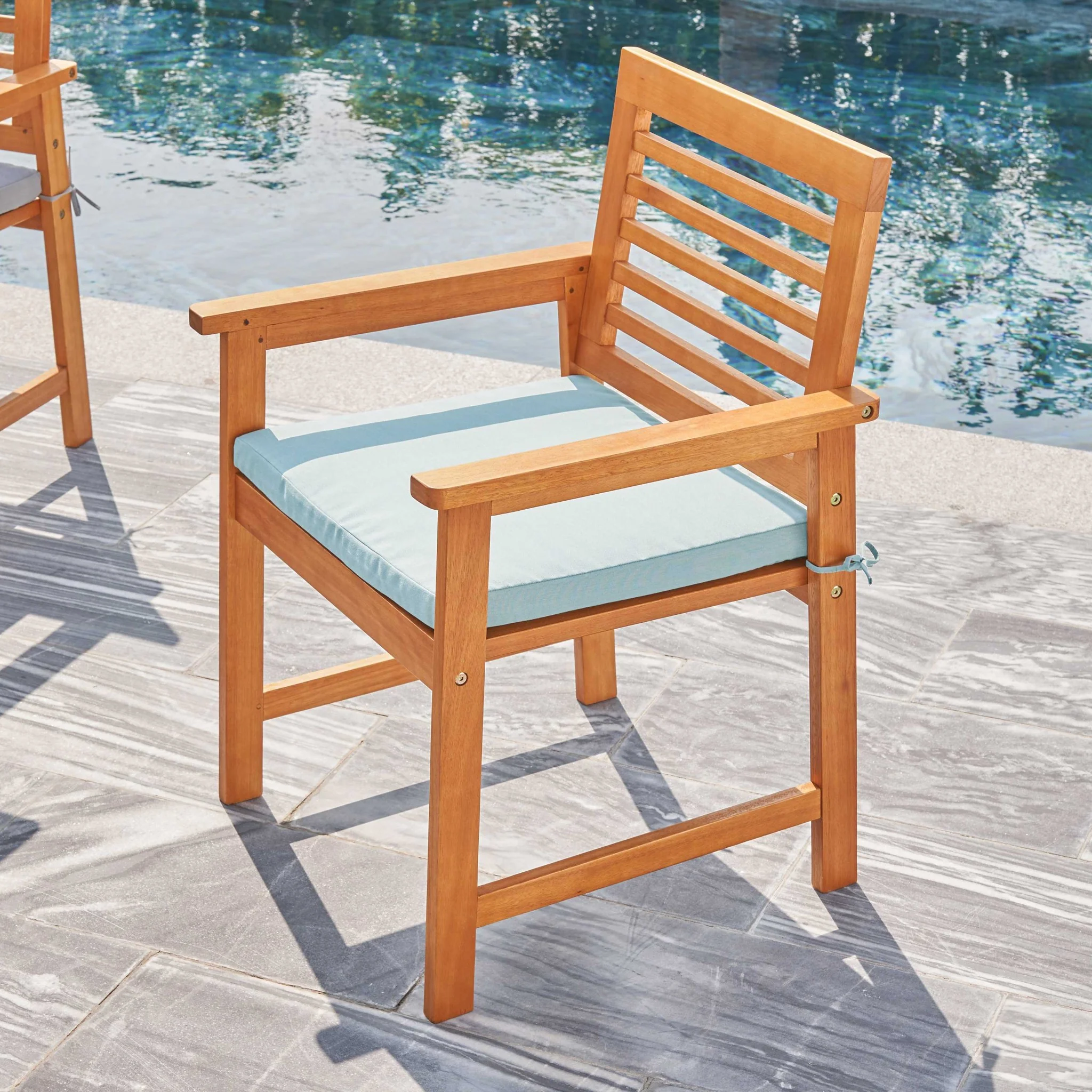 Light Wood Dining Armchair By Homeroots