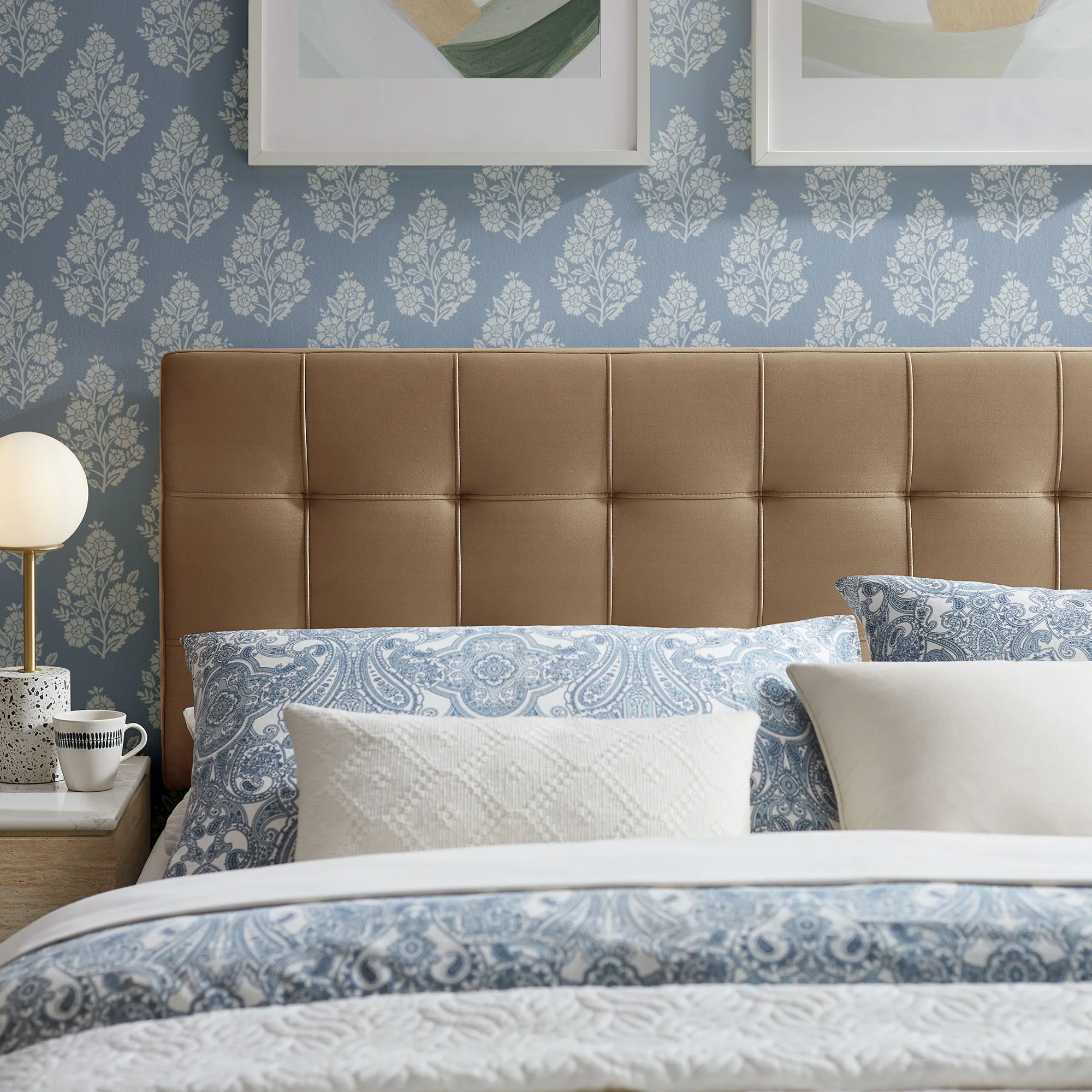 Lily Stain-Resistant Performance Velvet Queen Size Headboard by Modway - Image 53
