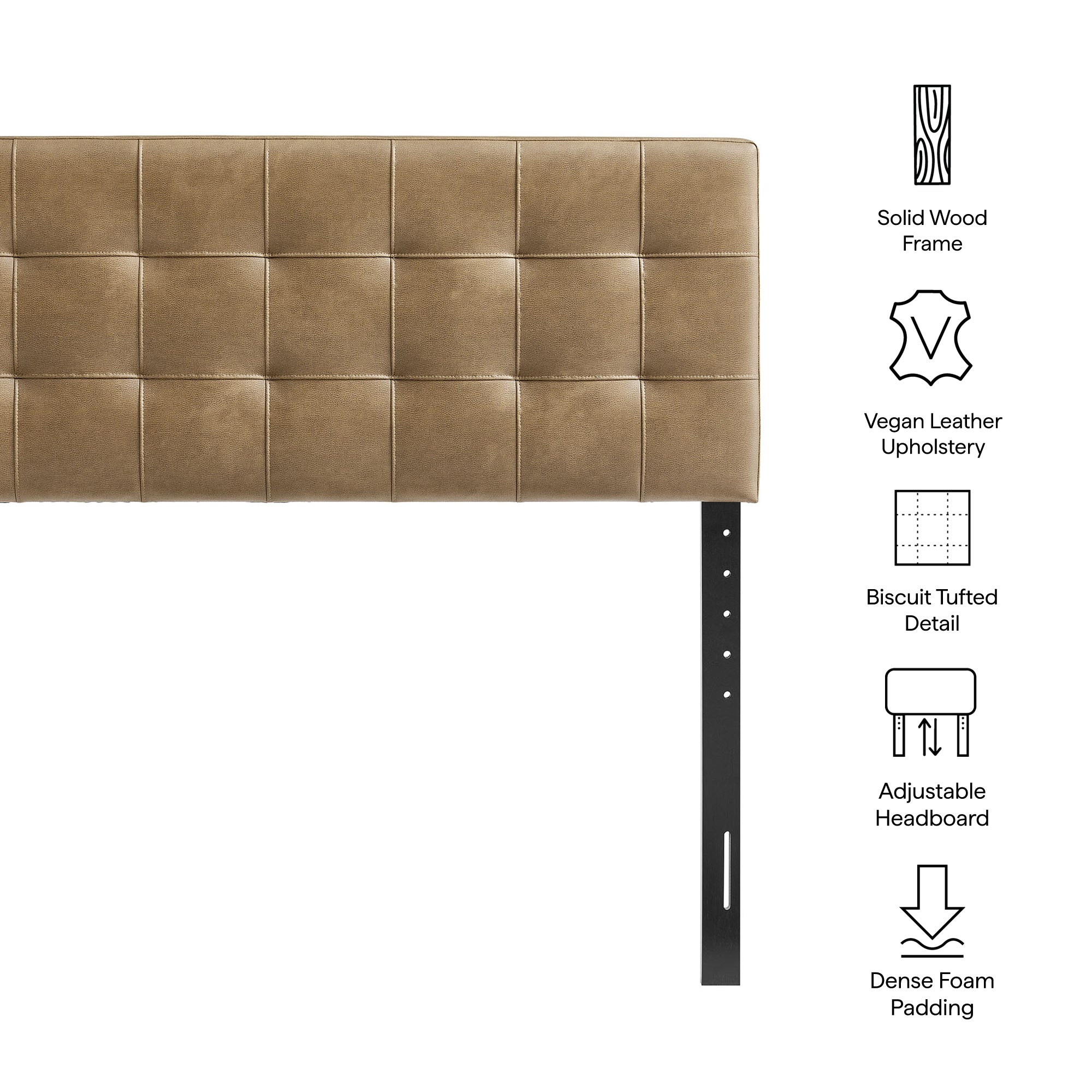 Lily Vegan Leather Queen Size Headboard by Modway - Image 15