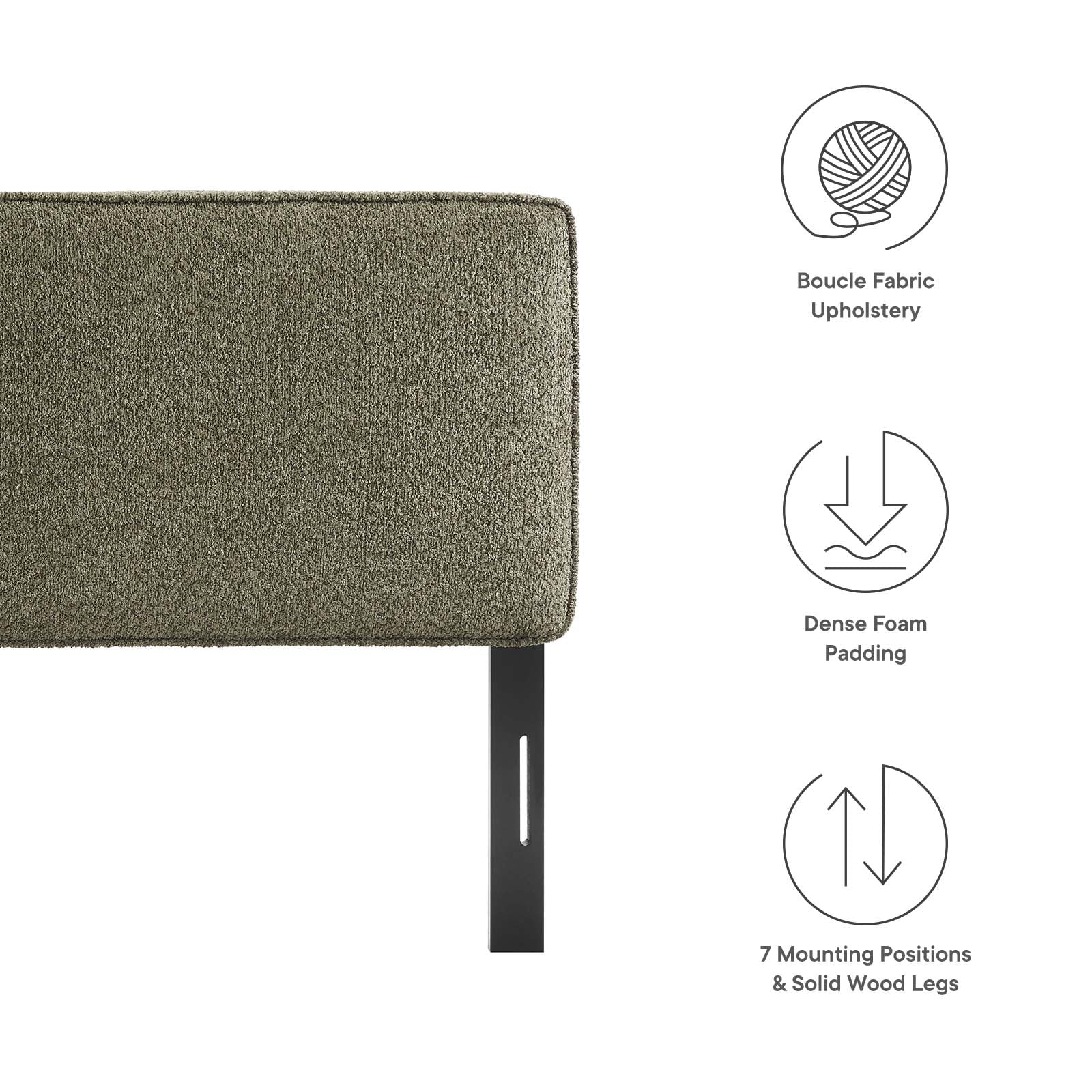 Lindee Boucle Fabric Full Headboard By Modway - MOD-7147 - Image 21