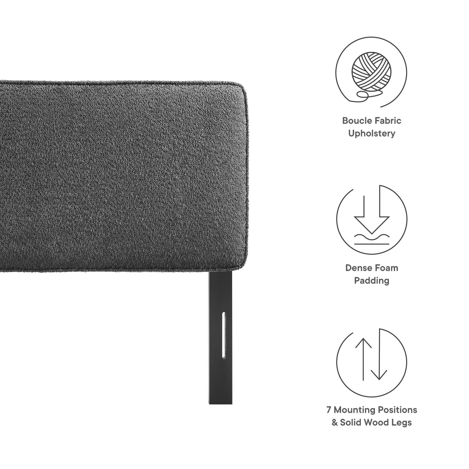 Lindee Boucle Fabric Full Headboard By Modway - MOD-7147 - Image 29
