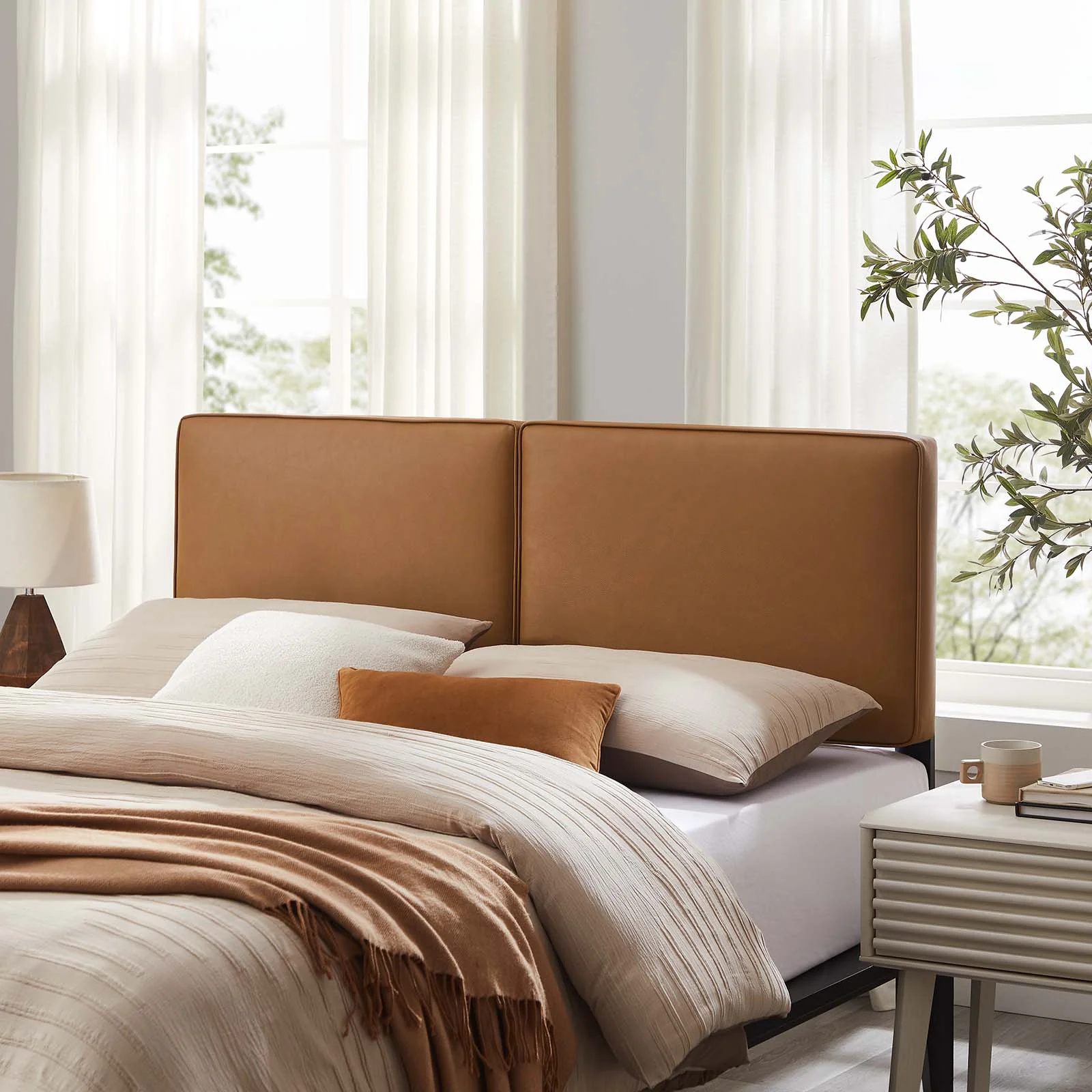 Lindee Vegan Leather King Headboard By Modway - MOD-7150
