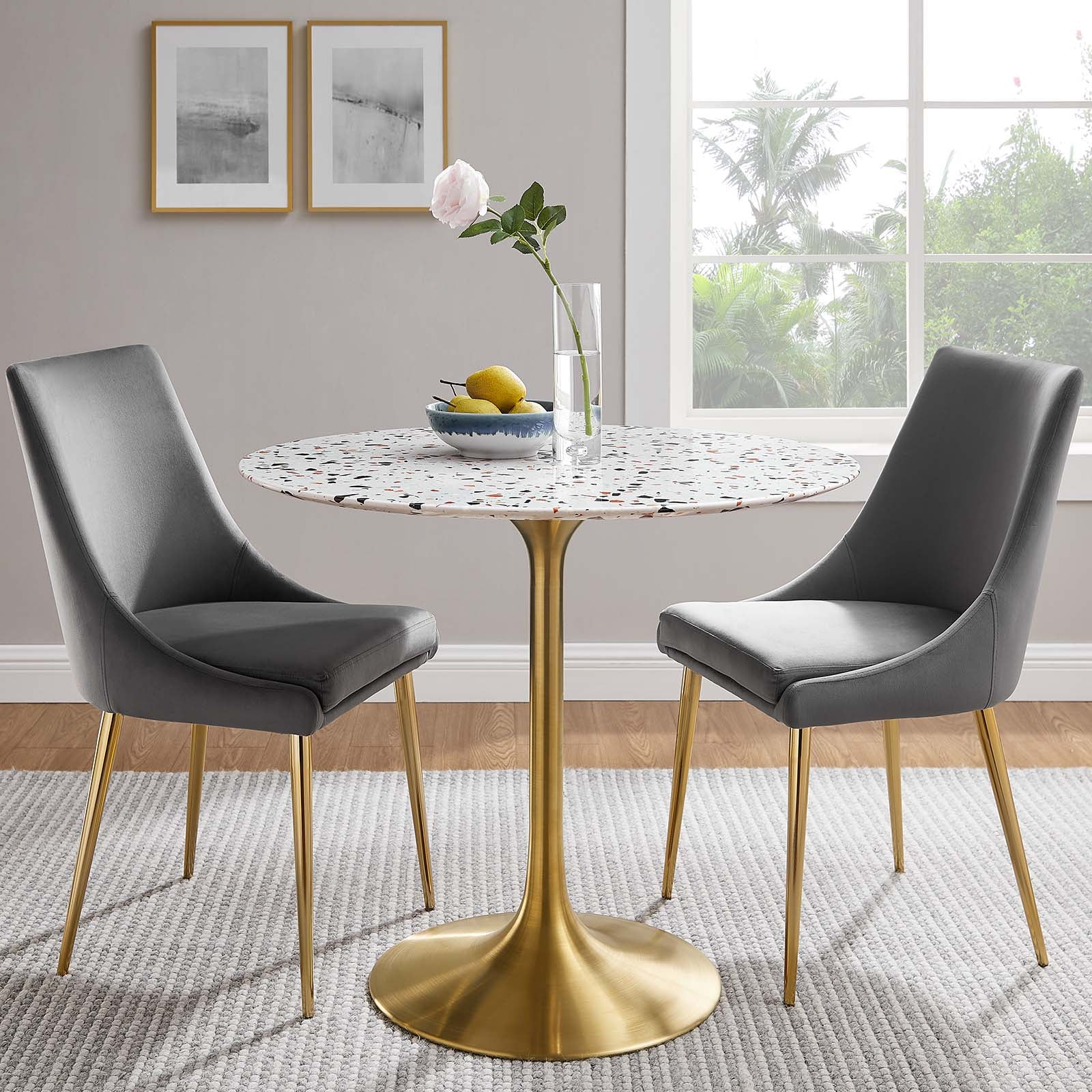 Lippa 36" Round Terrazzo Dining Table By Modway - EEI-5715