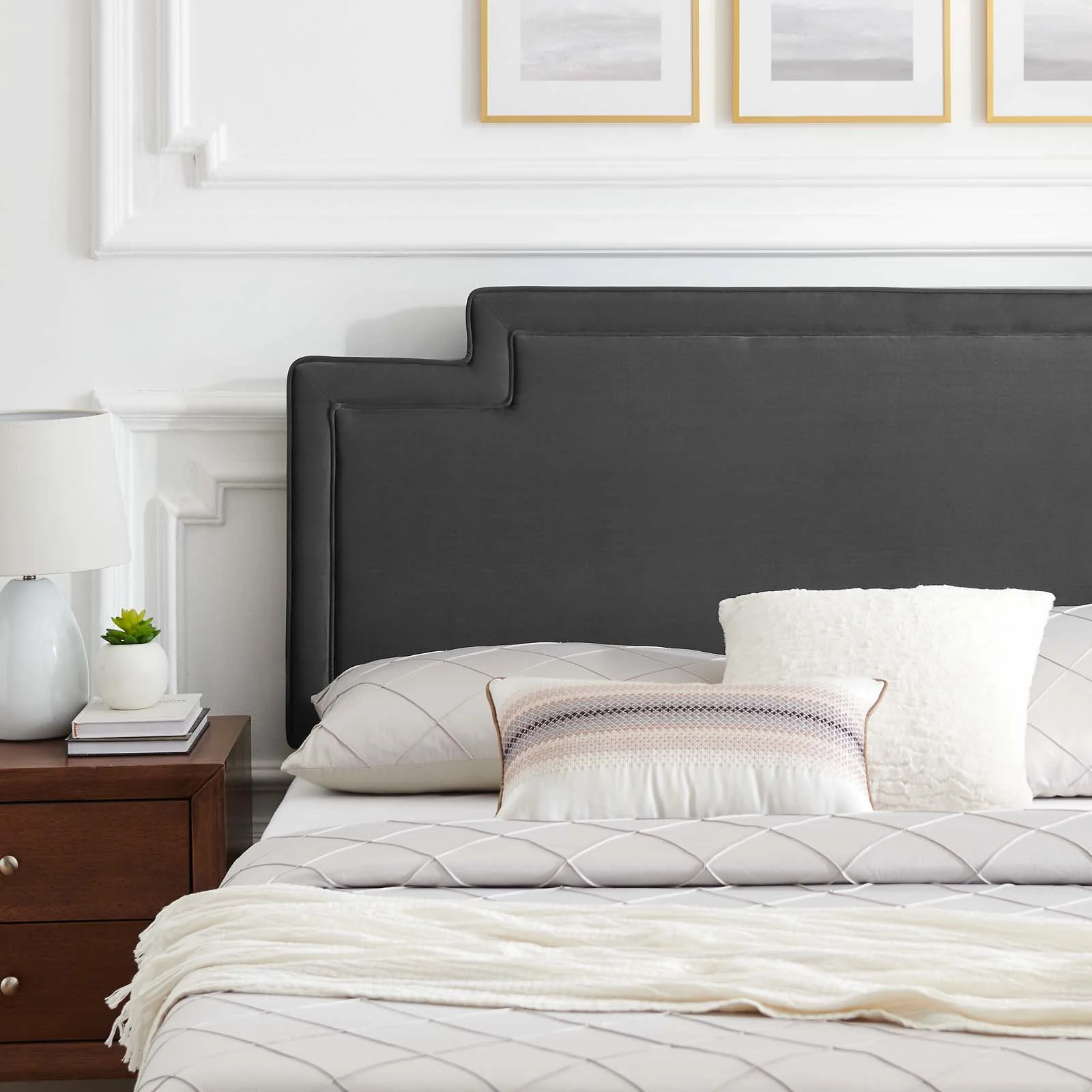 Liva Performance Velvet Queen Bed By Modway - MOD-6826 - Image 3