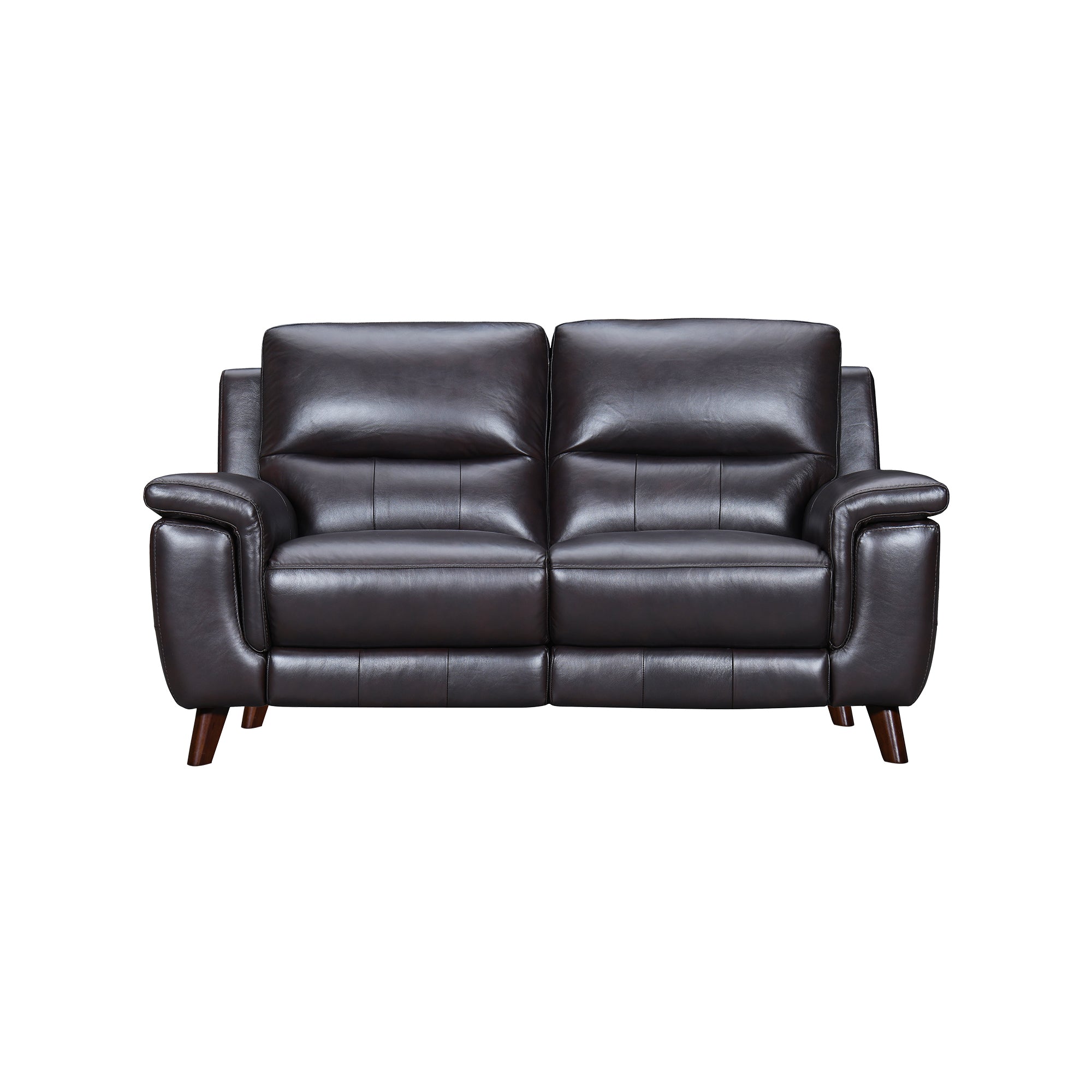 Lizette Brown Leather Power Recliner 3 Piece Living Room Set with USB By Armen Living - Image 6