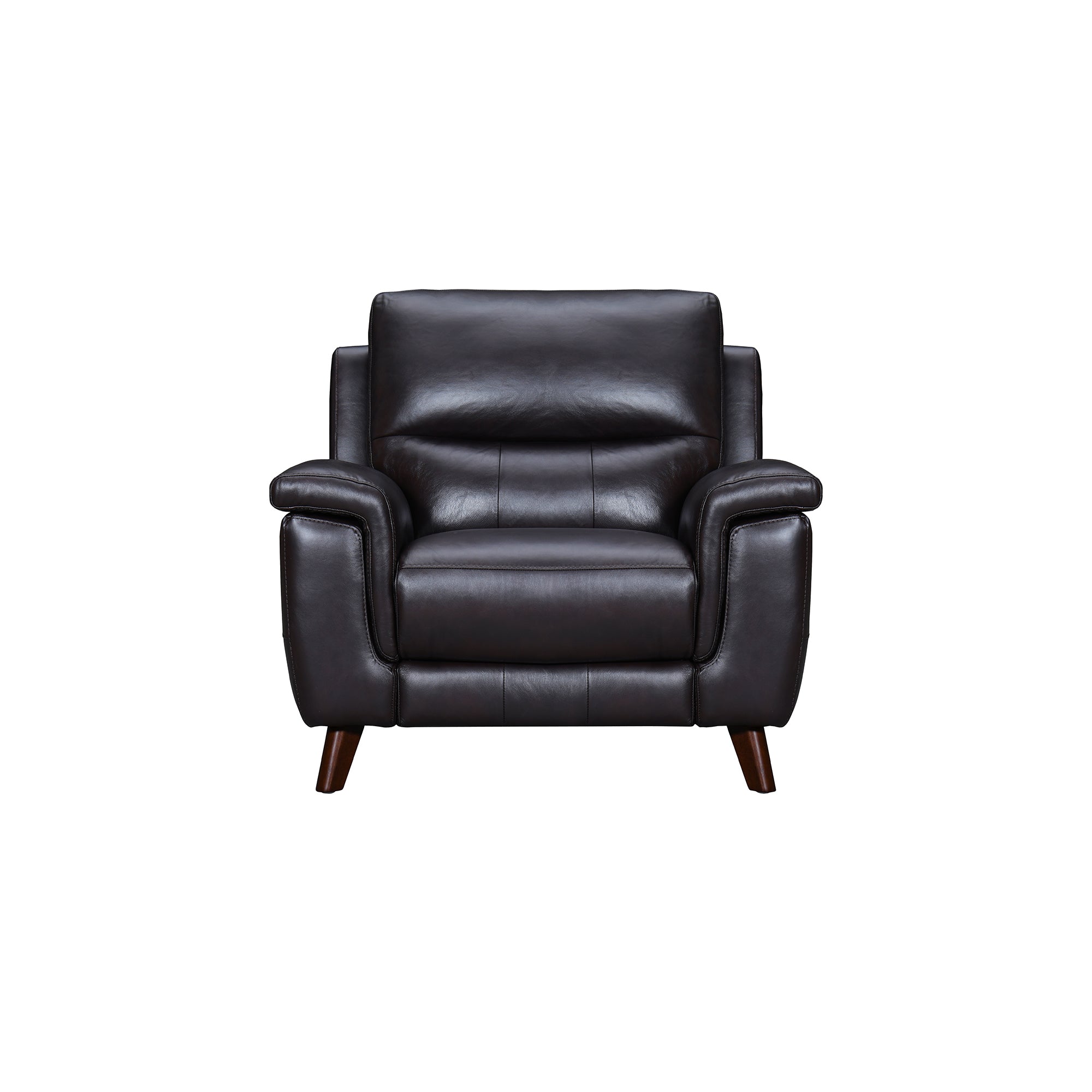 Lizette Brown Leather Power Recliner with USB By Armen Living - Image 3