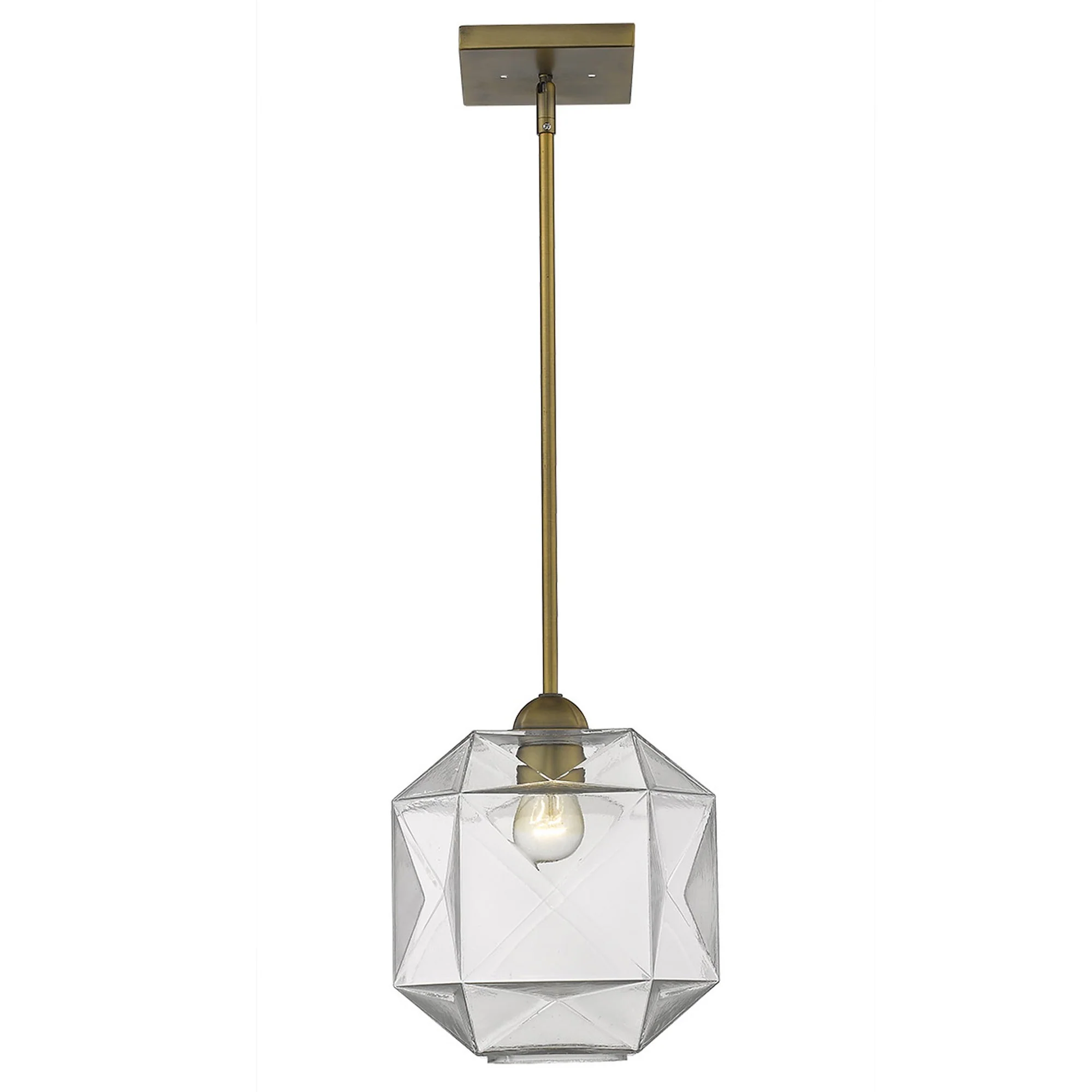 Loft 1-Light Brass Pendant By Homeroots