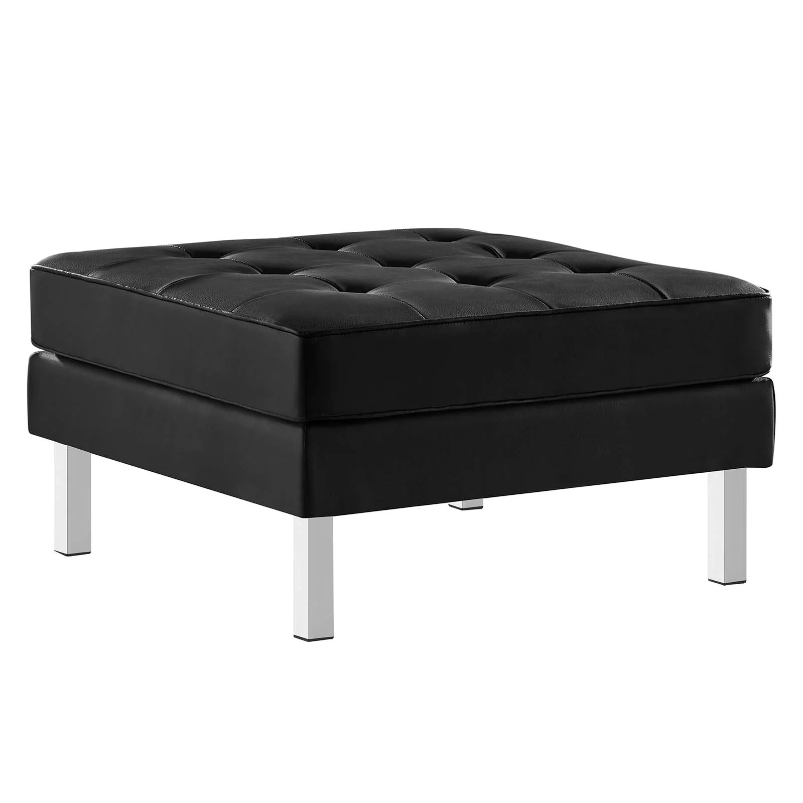Loft Tufted Vegan Leather Armchair and Ottoman Set By Modway - EEI-6409 - Image 7