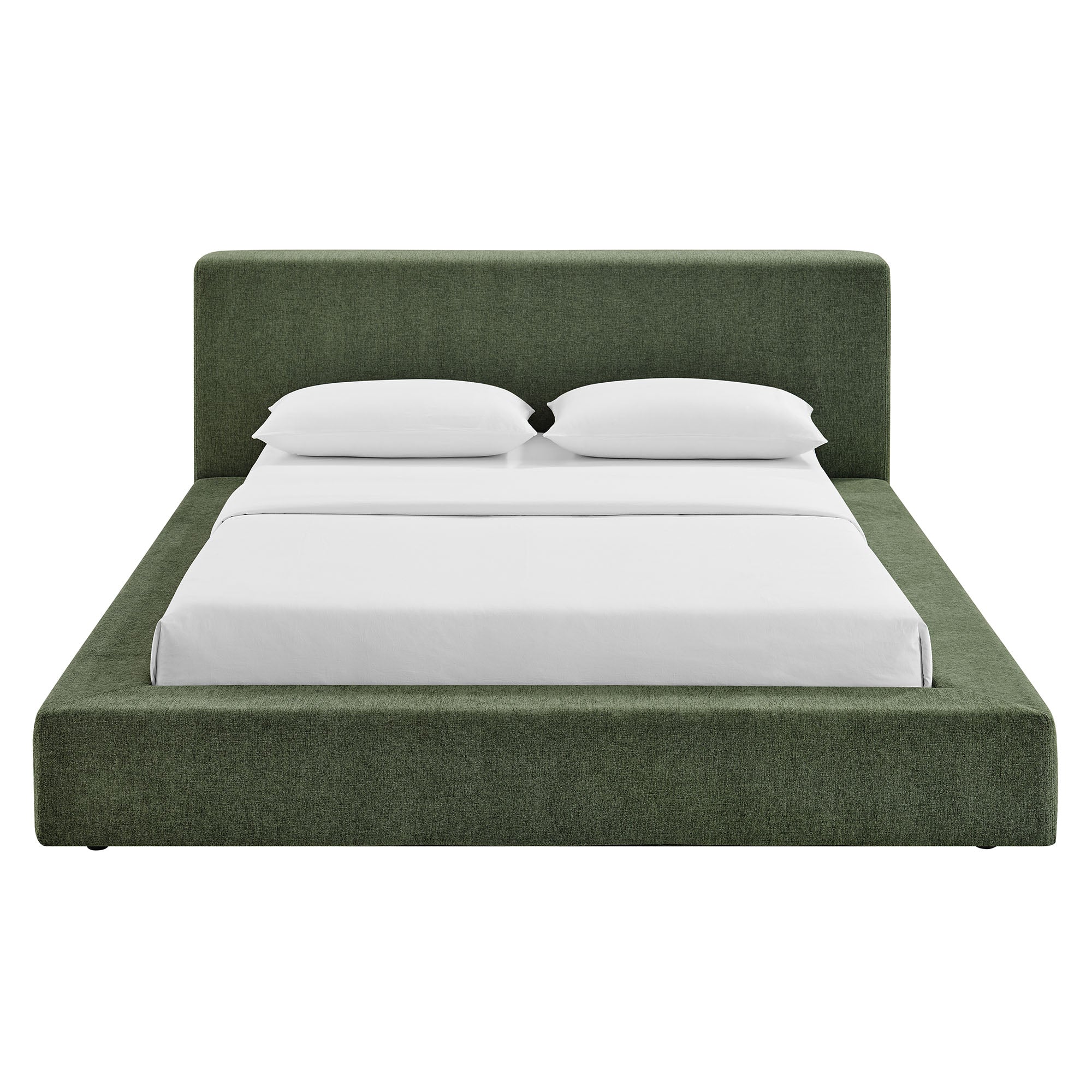Luma Chenille Upholstered King Platform Bed Frame by Modway - Image 3