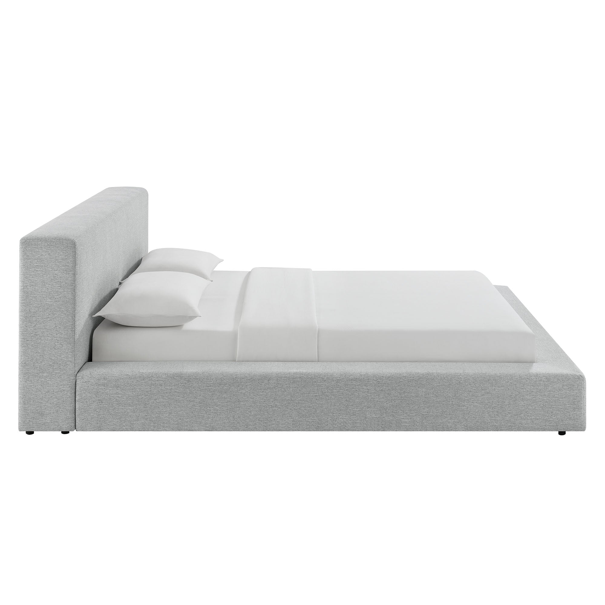 Luma Chenille Upholstered Queen Platform Bed Frame by Modway - Image 12