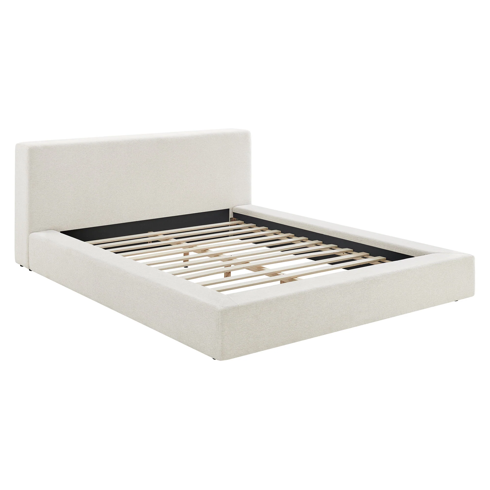 Luma Chenille Upholstered Queen Platform Bed Frame by Modway - Image 20