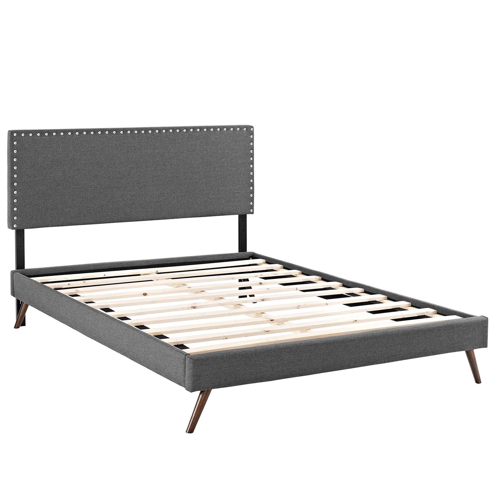Macie Queen Fabric Platform Bed with Round Splayed Legs By Modway - MOD-5963 - Image 8