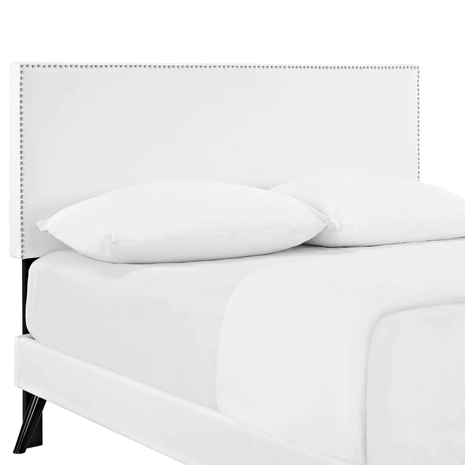 Macie Queen Vinyl Platform Bed with Round Splayed Legs By Modway - MOD-5962 - Image 6