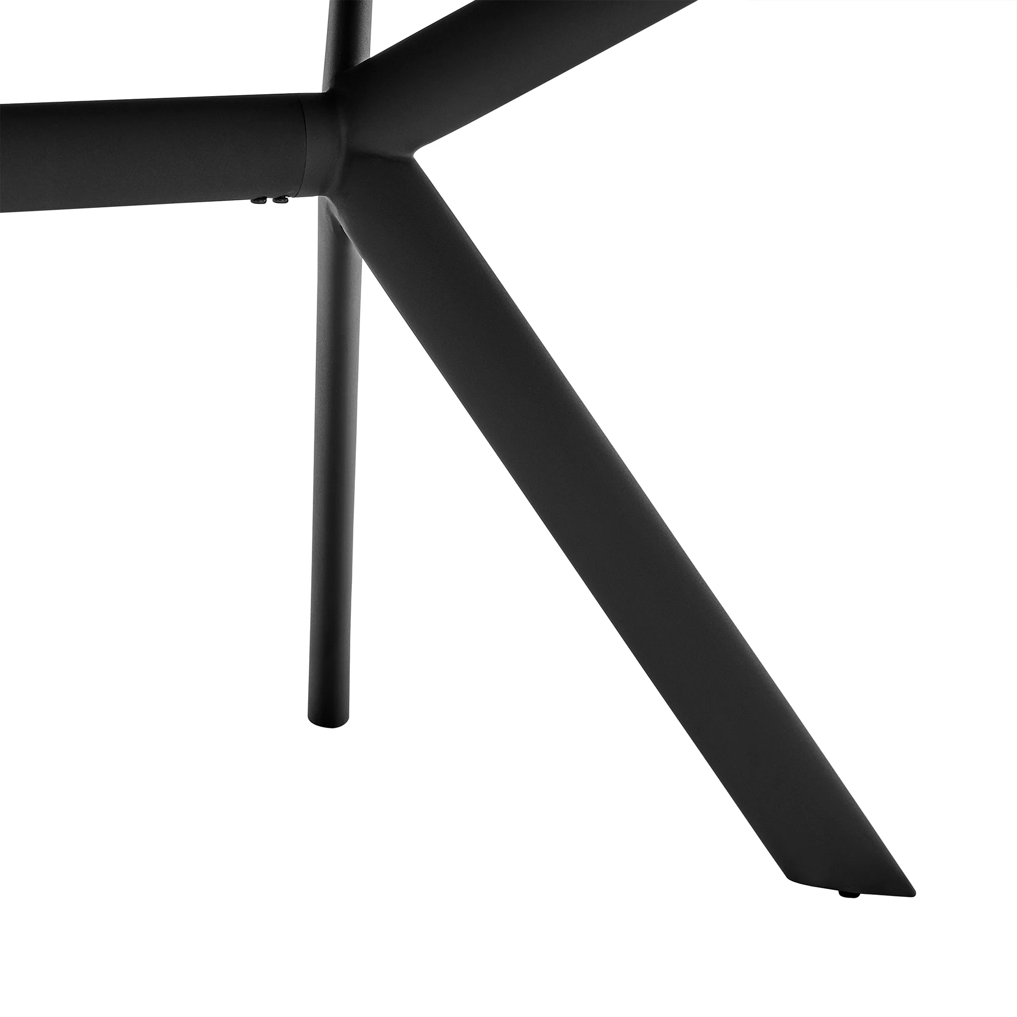 Margot Dark Gray Rectangular Dining Table with Black Finish By Armen Living - Image 6