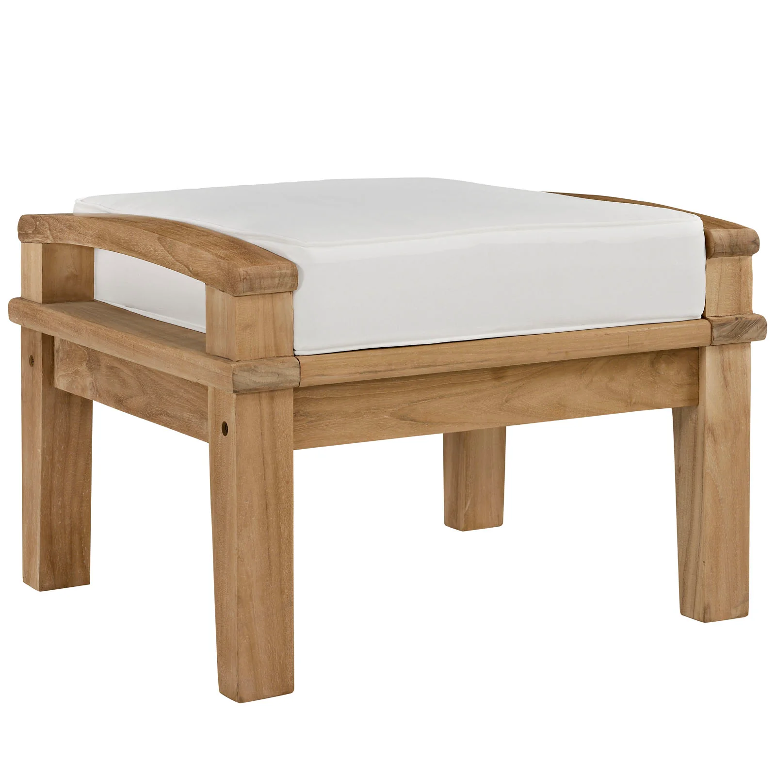 Marina Outdoor Patio Teak Ottoman By Modway - EEI-1152 - Image 13