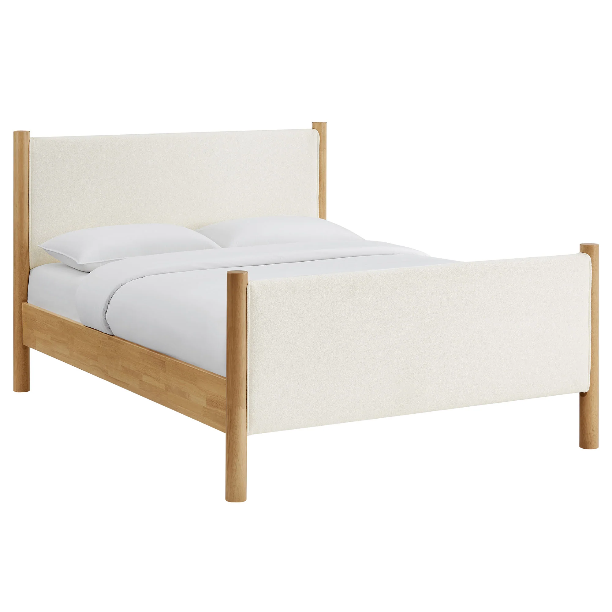 Maven King Size Boucle Upholstered Platform Bed by Modway - Image 2