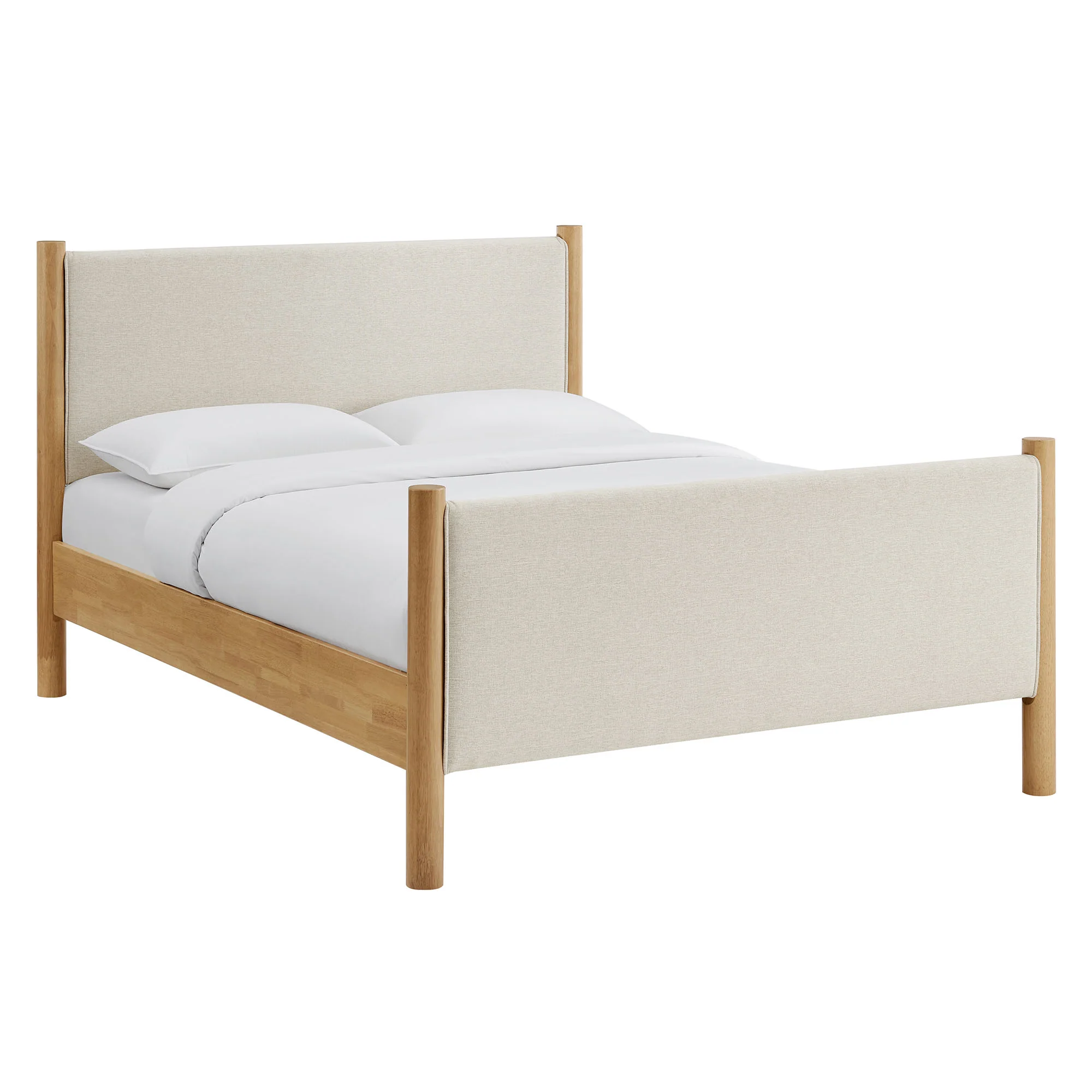 Maven Queen Size Fabric Upholstered Platform Bed by Modway - Image 2