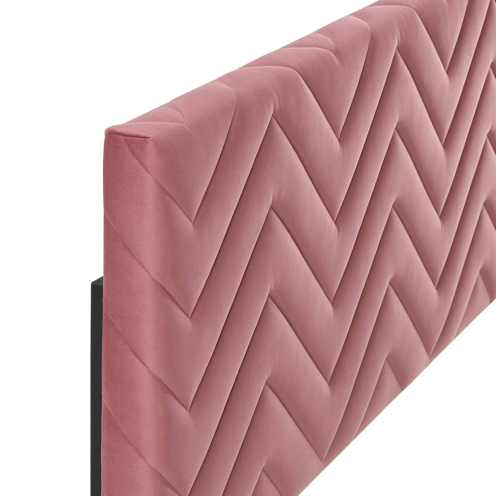 Mercy Chevron Tufted Performance Velvet Twin Headboard By Modway - MOD-6658 - Image 12