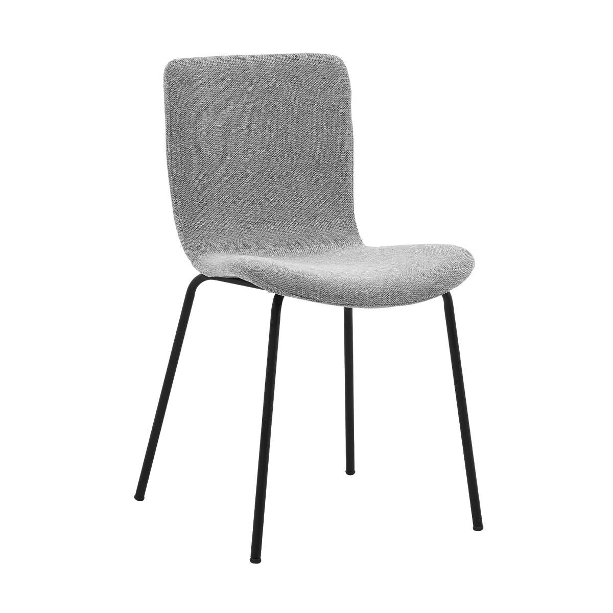 Messina and Gillian Light Gray Fabric 7 Piece Rectangular Dining Set By Armen Living - Image 8