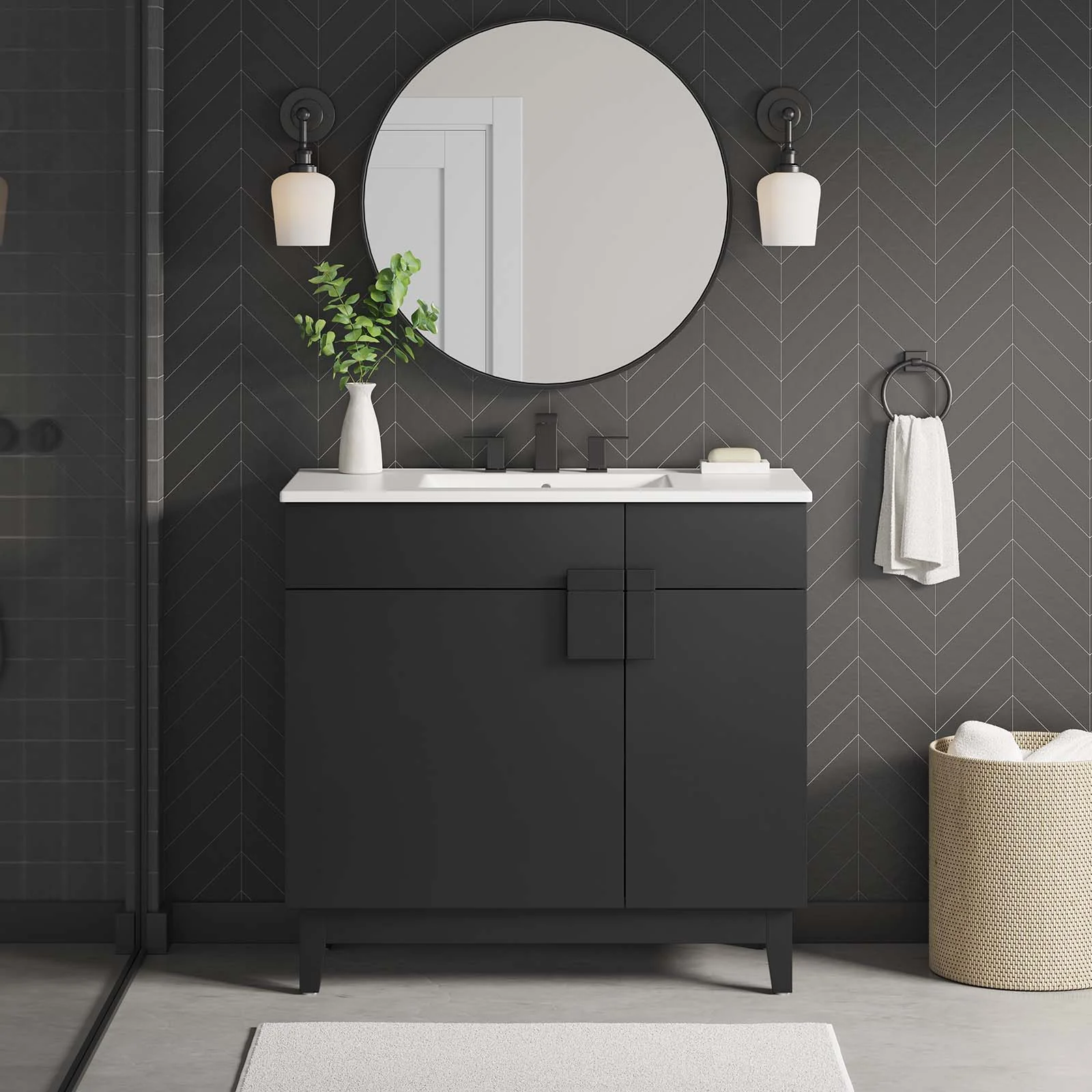 Miles 36” Bathroom Vanity By Modway - EEI-6484