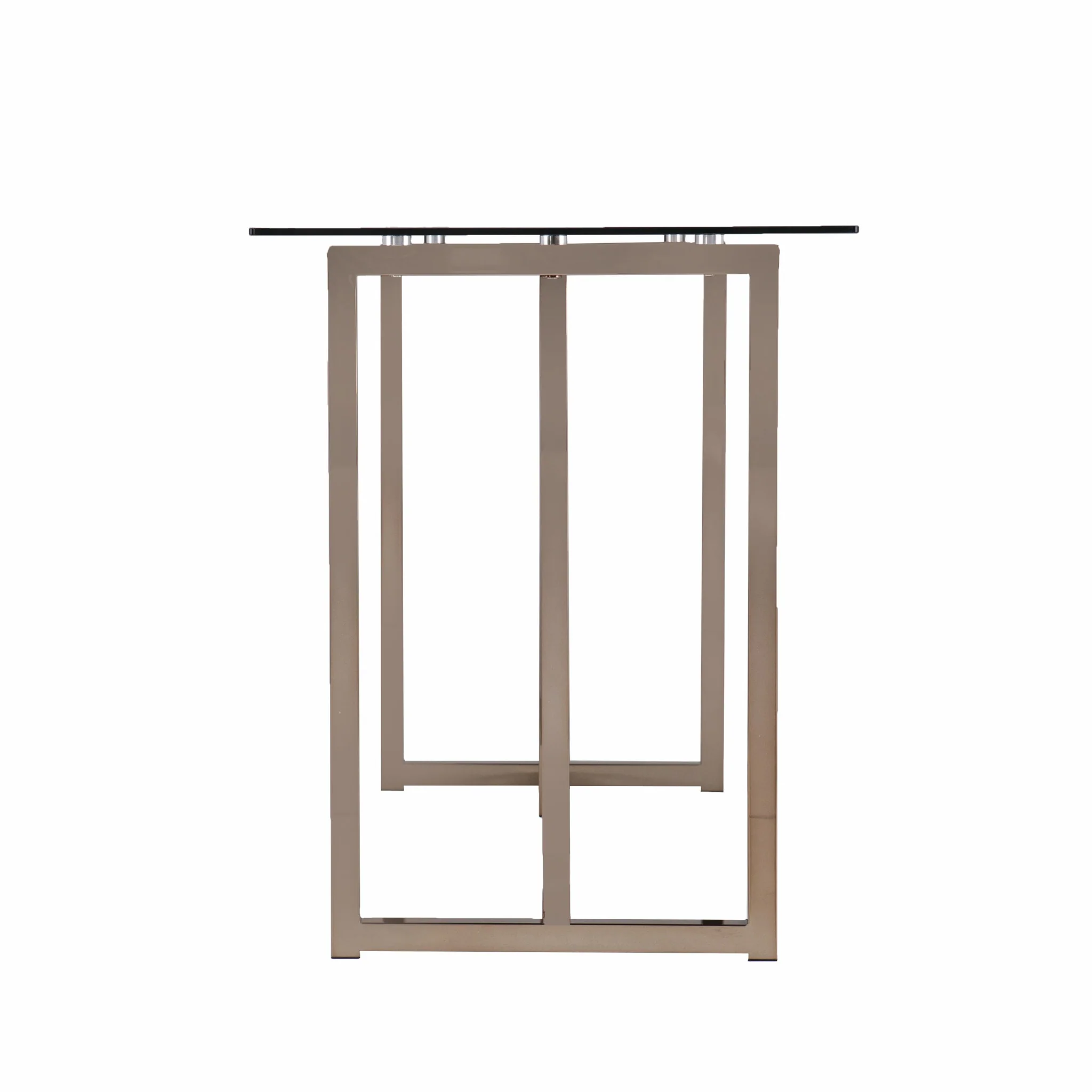 Modern Champagne Writing Desk By Homeroots - Image 6