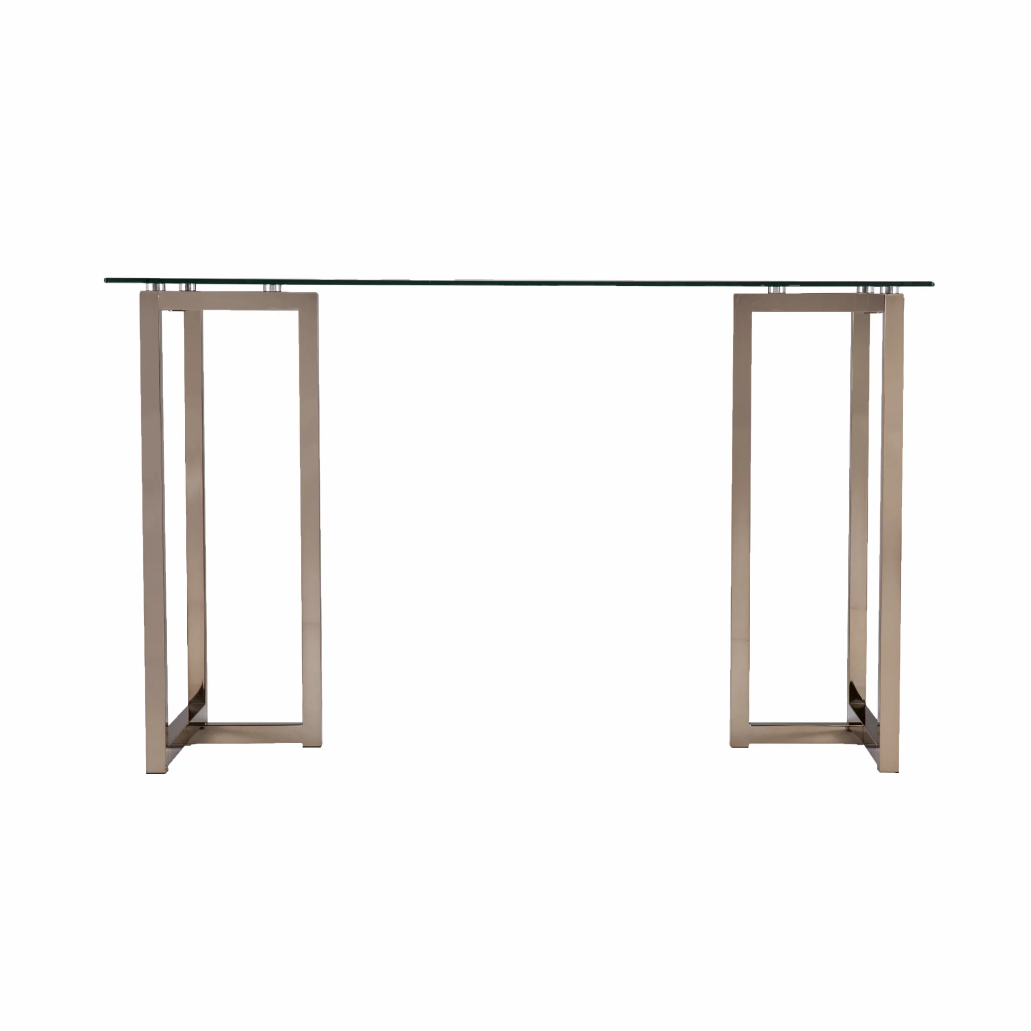 Modern Champagne Writing Desk By Homeroots - Image 7
