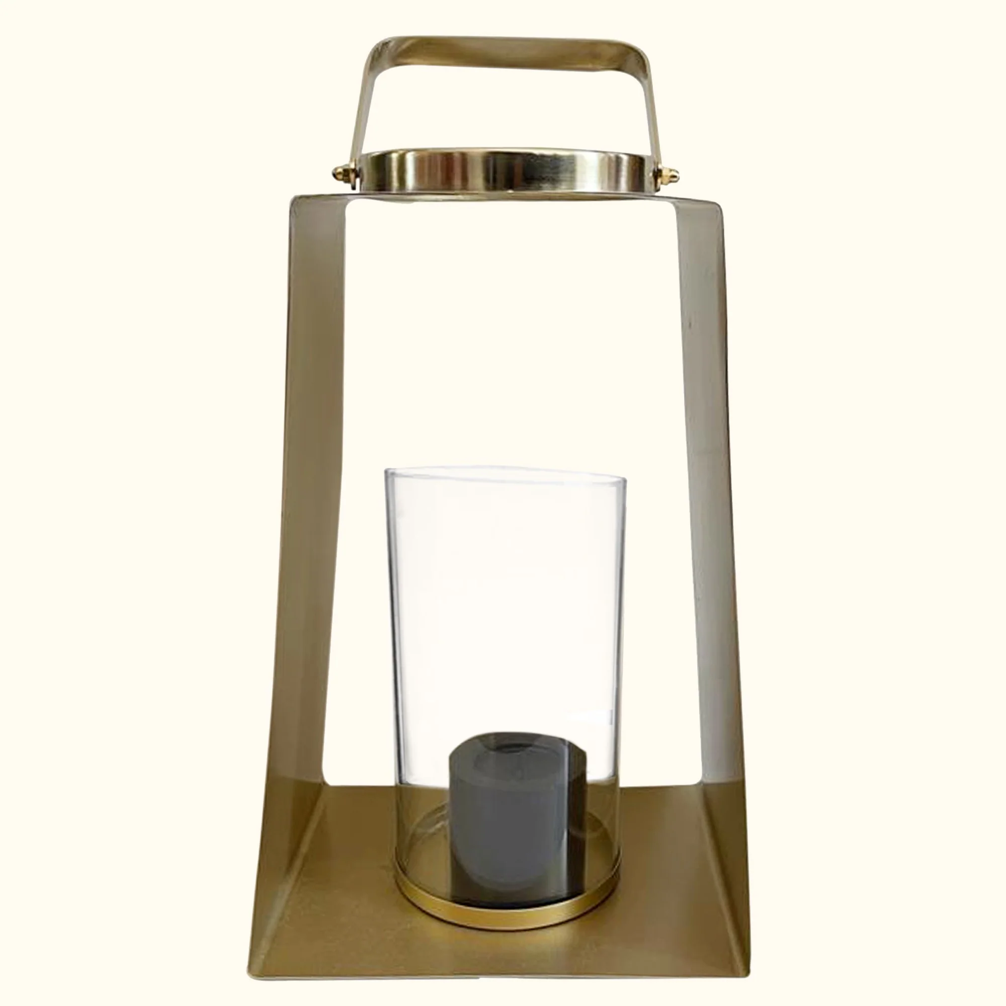 Modern Gold and Glass Candle Holder By Homeroots