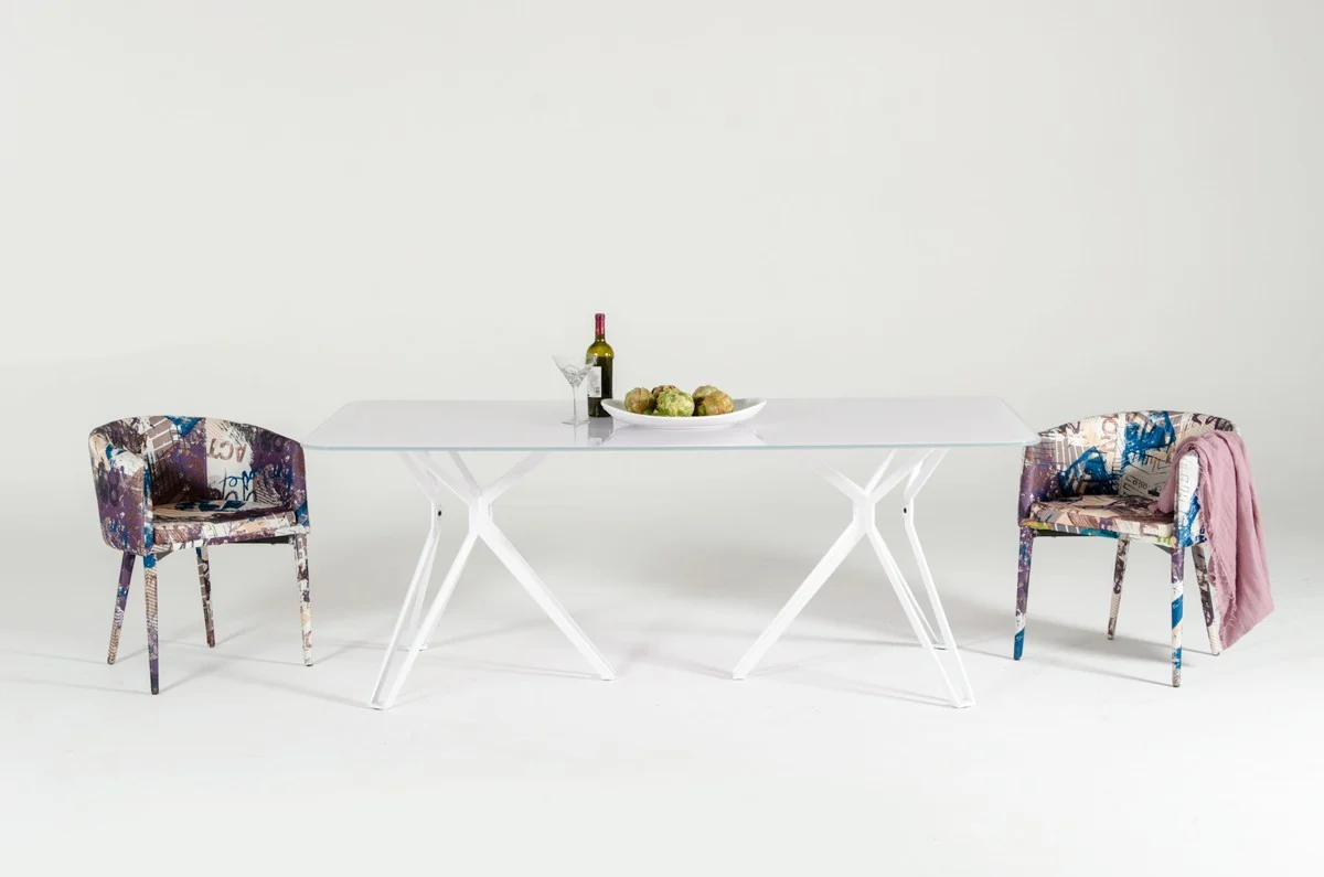 Modern Pattern Fabric Wrapped Dining Or Accent Chair By Homeroots