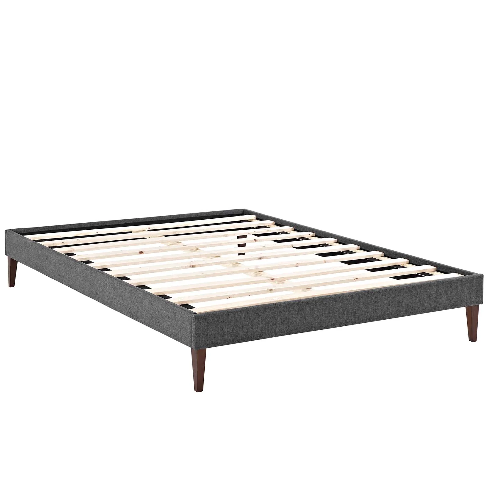 Modway Sharon Fabric Queen Bed Frame with Squared Tapered Legs - Image 3