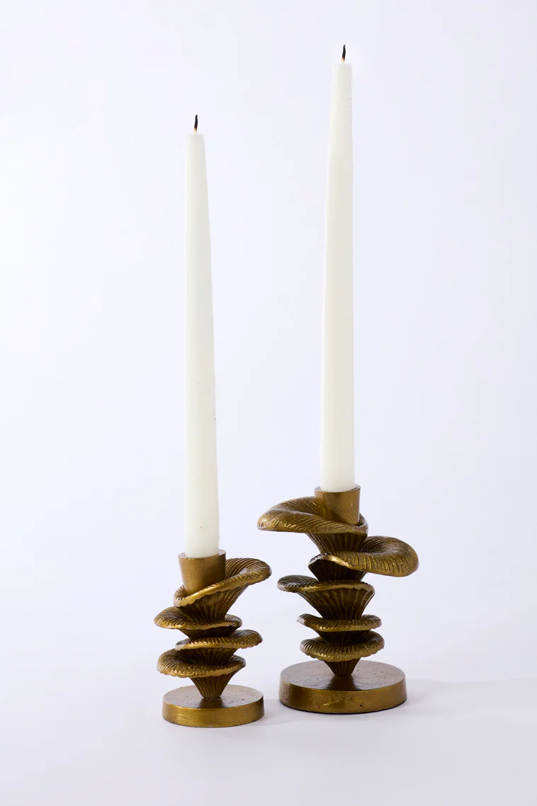 Moonlight Mushroom Candleholder Set of 4 By Accent Decor - Image 3