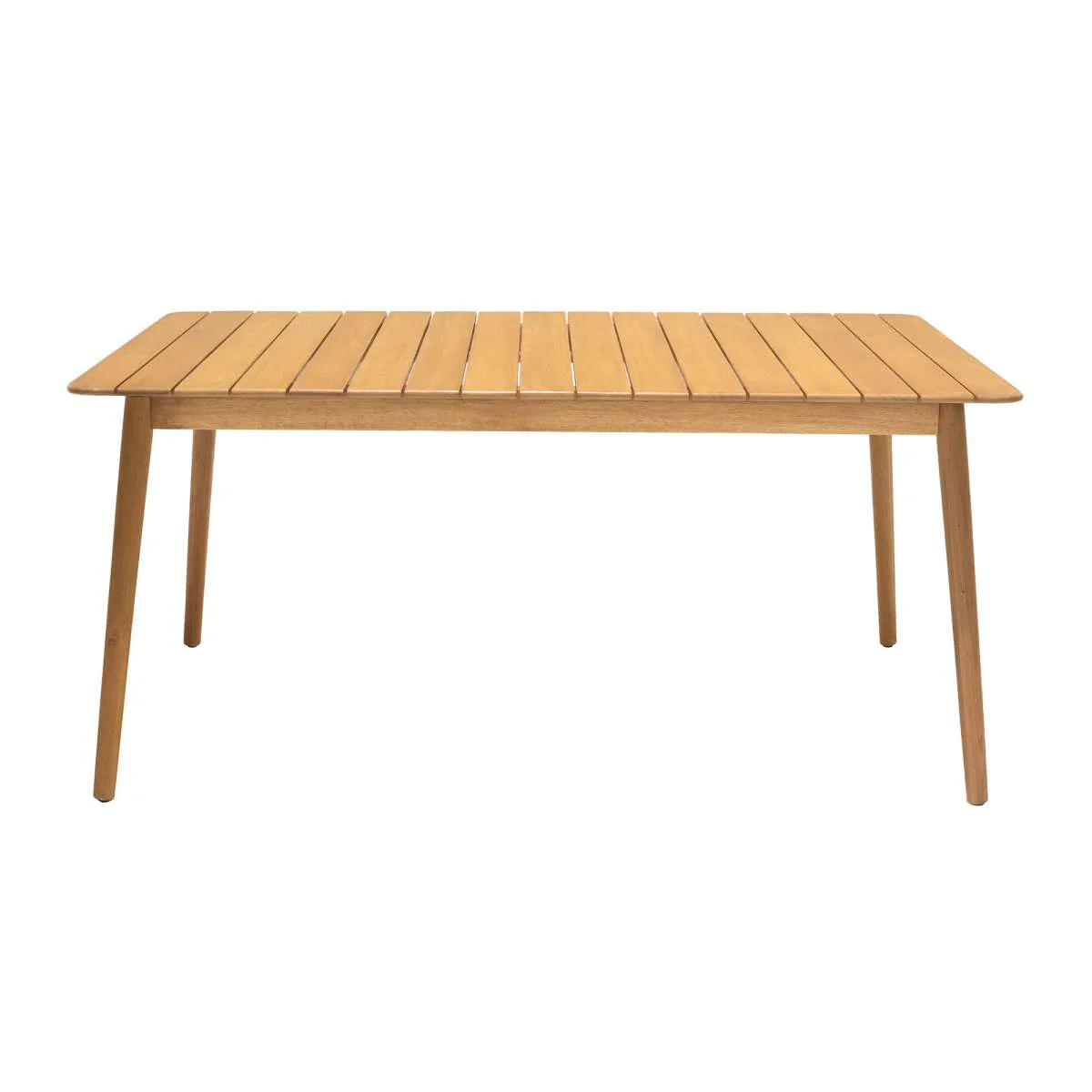Nassau 5 piece Outdoor Dining Set in Natural Wood Finish Table By Armen Living - Image 10