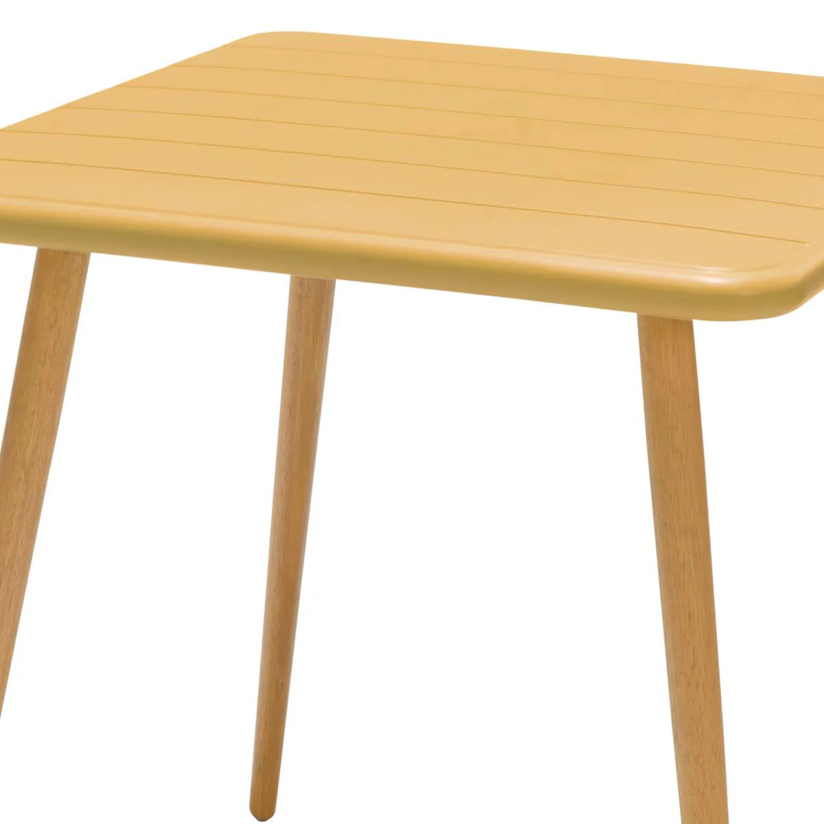 Nassau Square Outdoor Green Eucalyptus Dining Table By Armen Living - Image 14