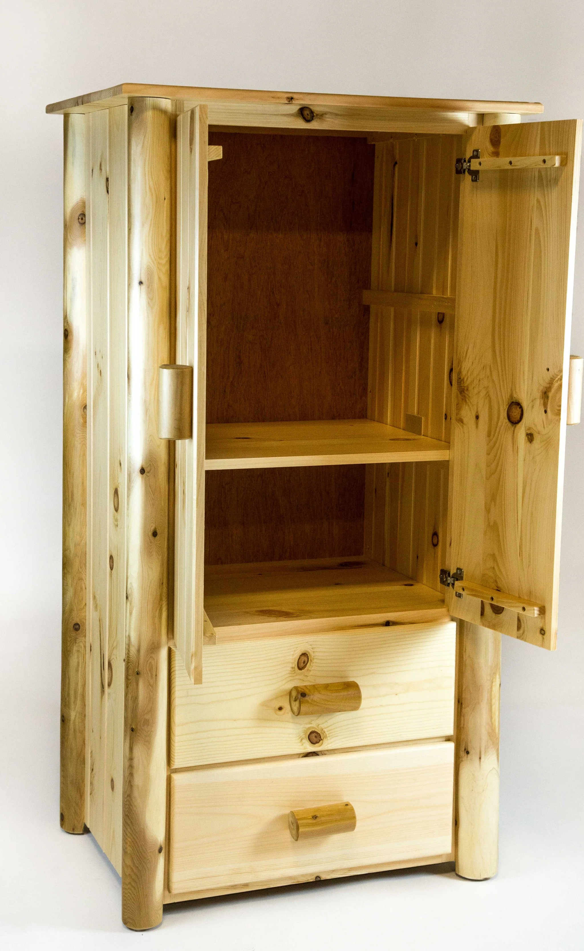 Natural Unfinished All Wood Armoire By Homeroots