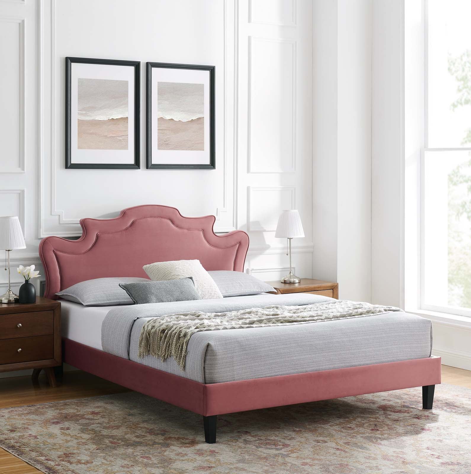 Neena Performance Velvet Full Bed By Modway - MOD-6815 - Image 4