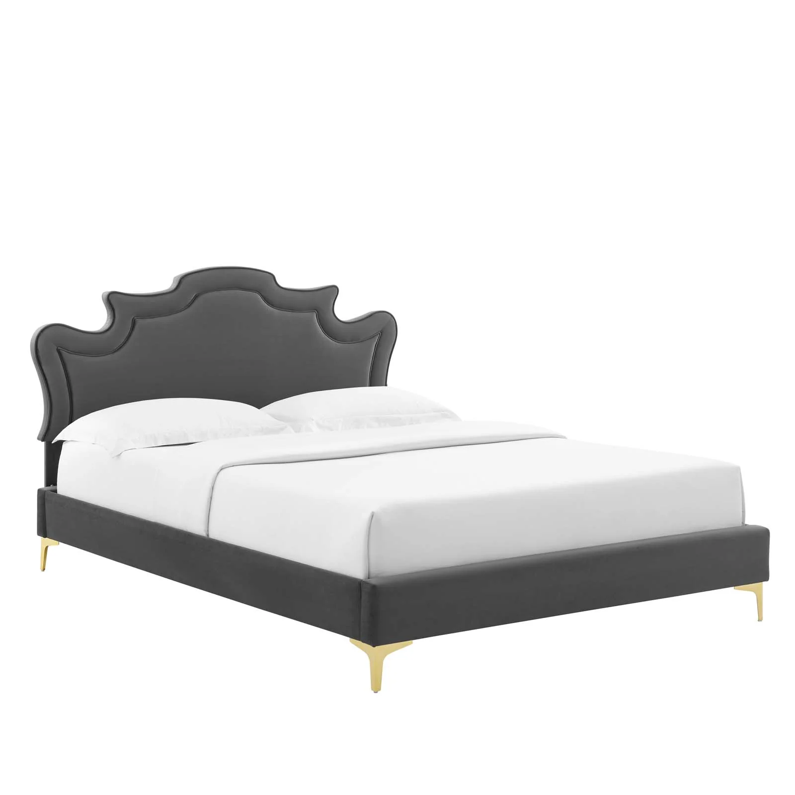Neena Performance Velvet Queen Bed By Modway - MOD-6820 - Image 2