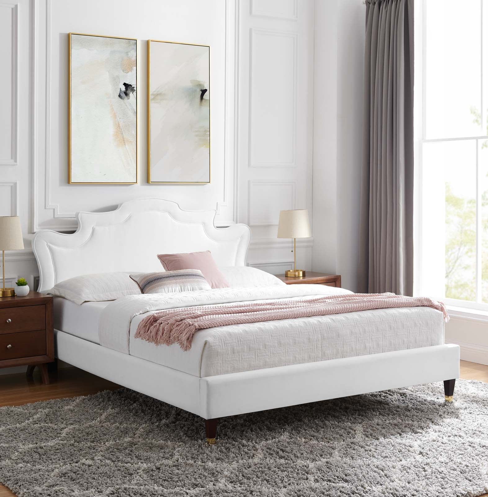Neena Performance Velvet Queen Bed By Modway - MOD-6825 - Image 34