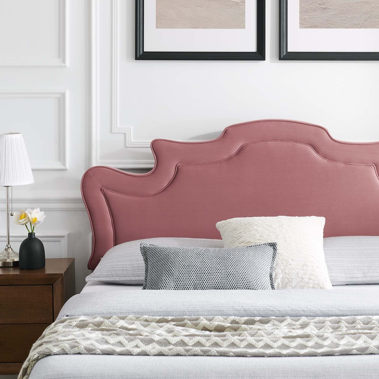 Neena Performance Velvet Queen Bed By Modway - MOD-6830 - Image 14