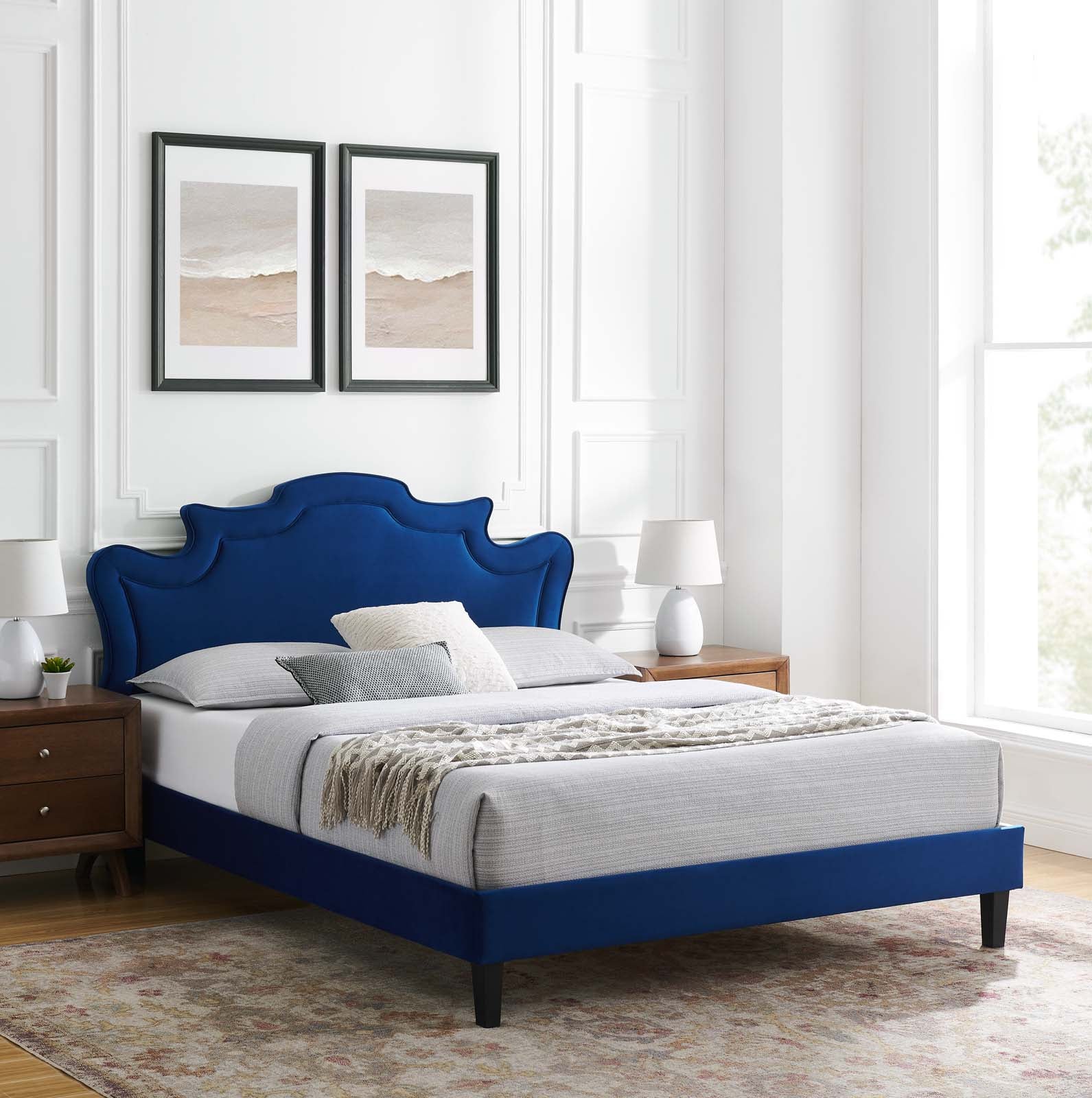 Neena Performance Velvet Queen Bed By Modway - MOD-6830 - Image 23