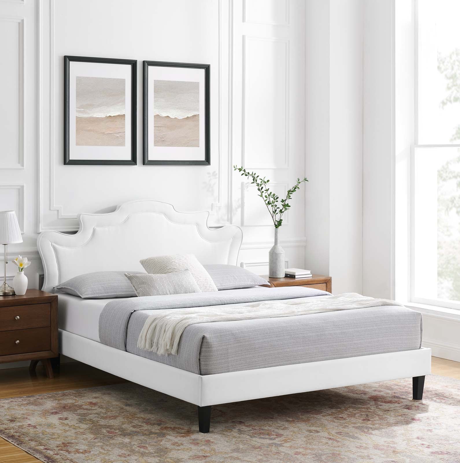 Neena Performance Velvet Queen Bed By Modway - MOD-6830 - Image 34